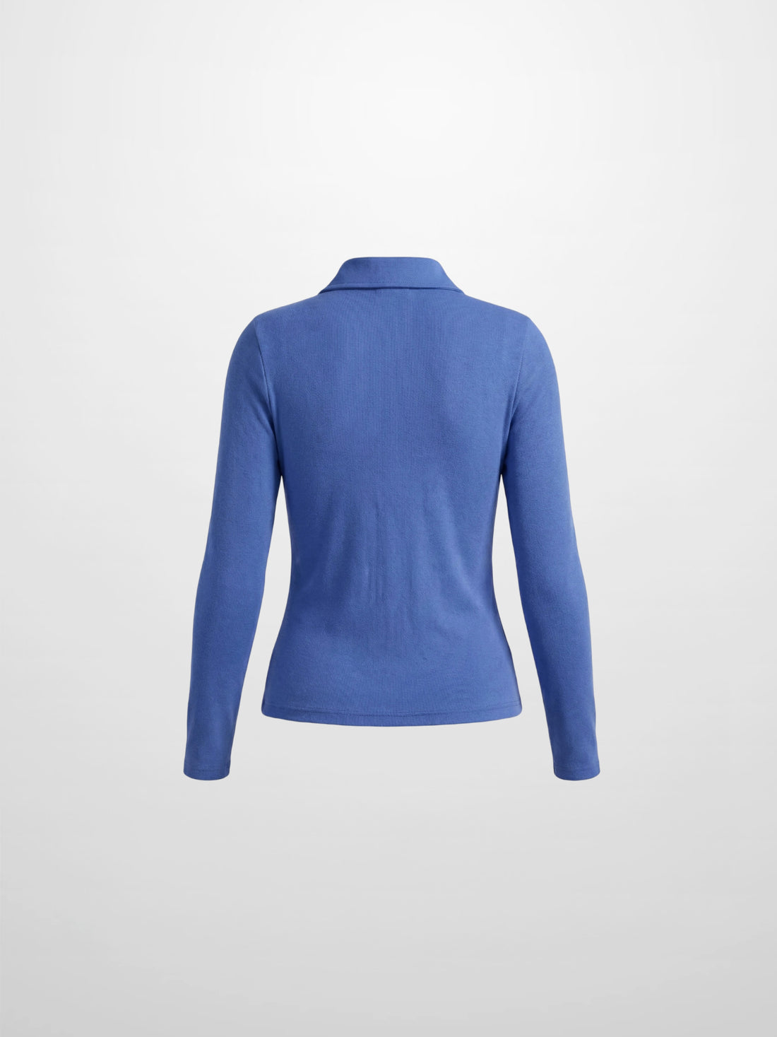 Ribbed Button Down Shirt-Blue