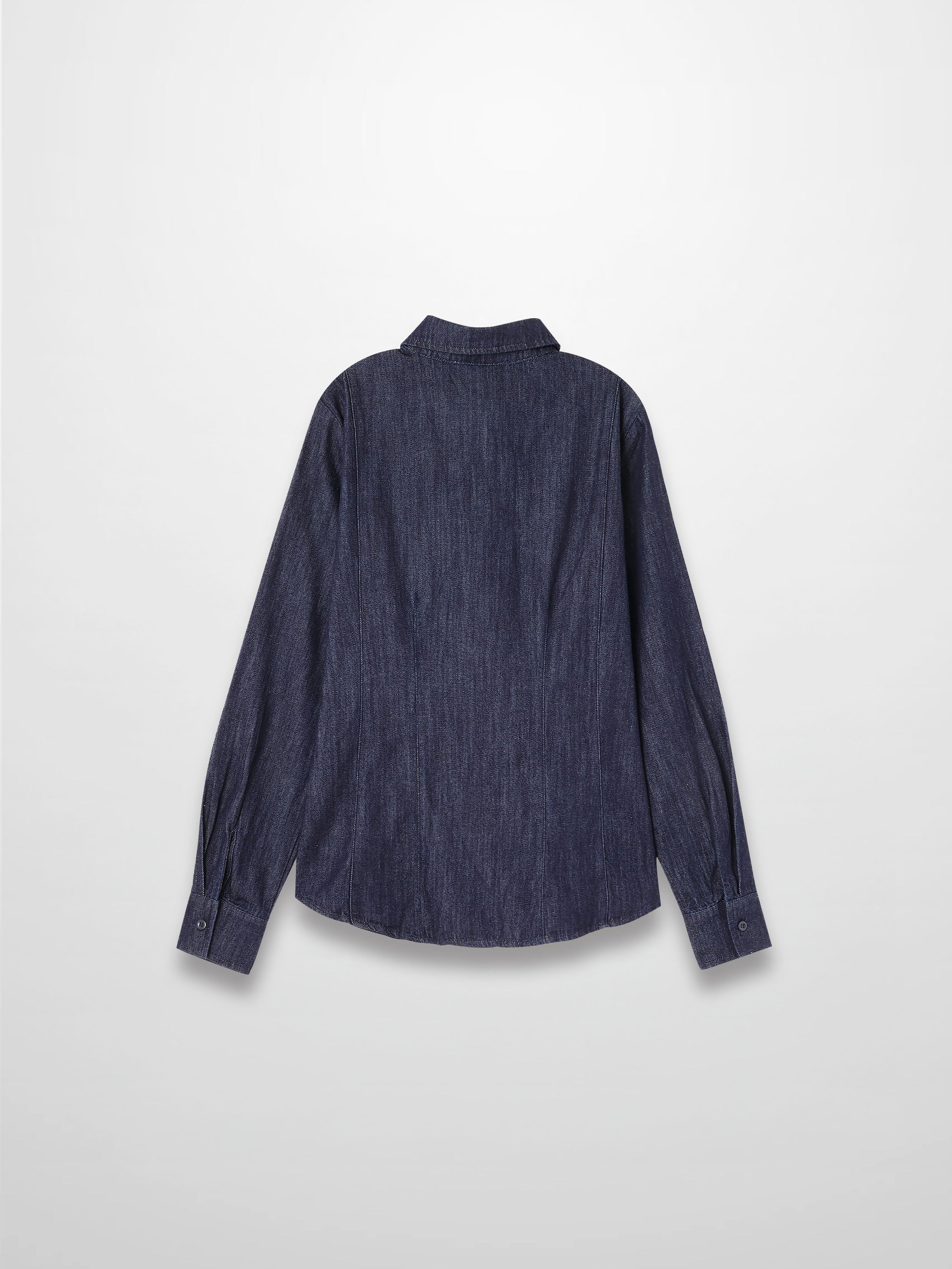 Classic Denim Shirt-Dark Blue