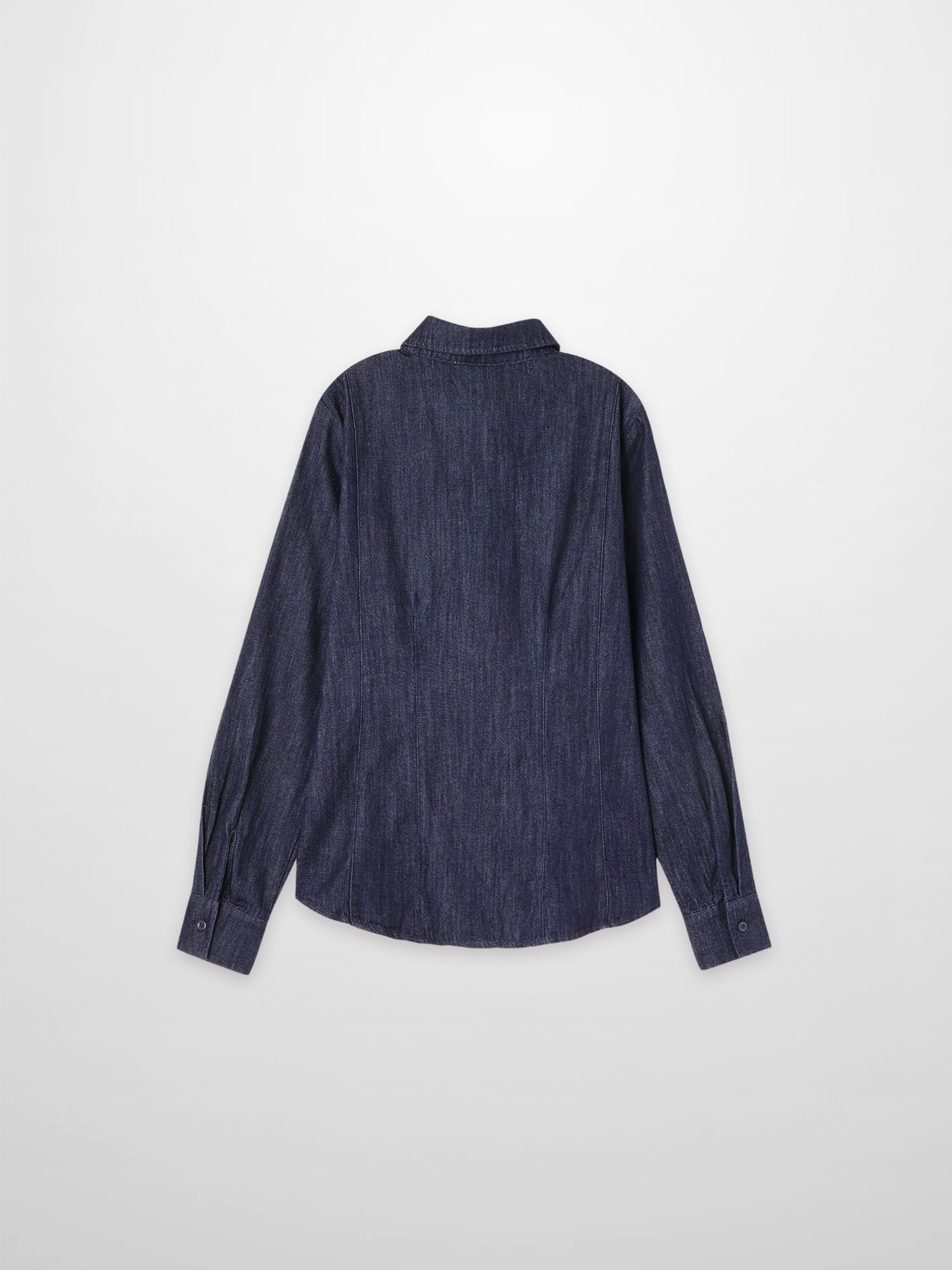 Classic Denim Shirt-Dark Blue