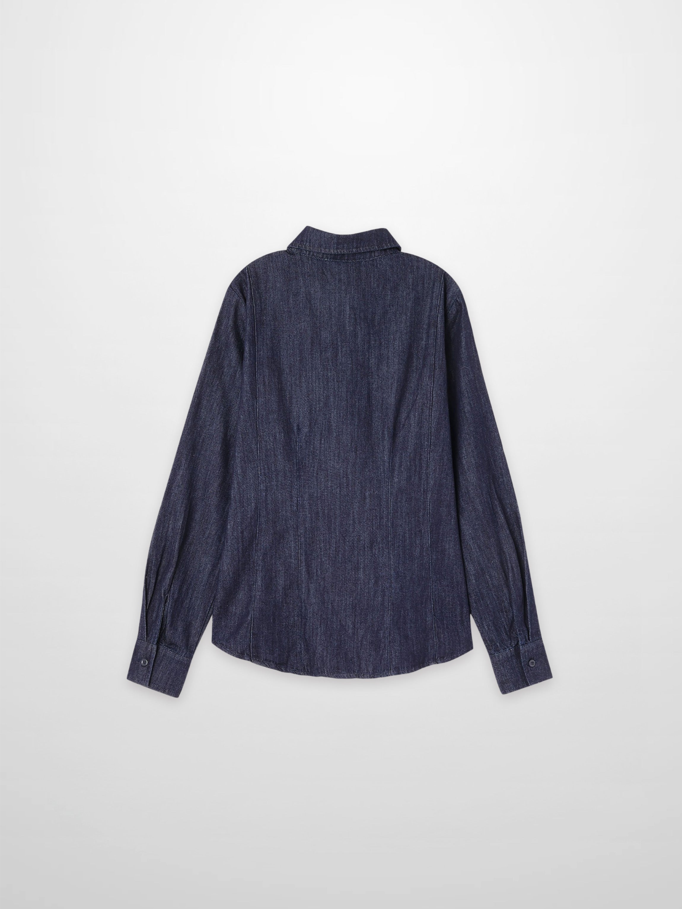 Classic Denim Shirt-Dark Blue