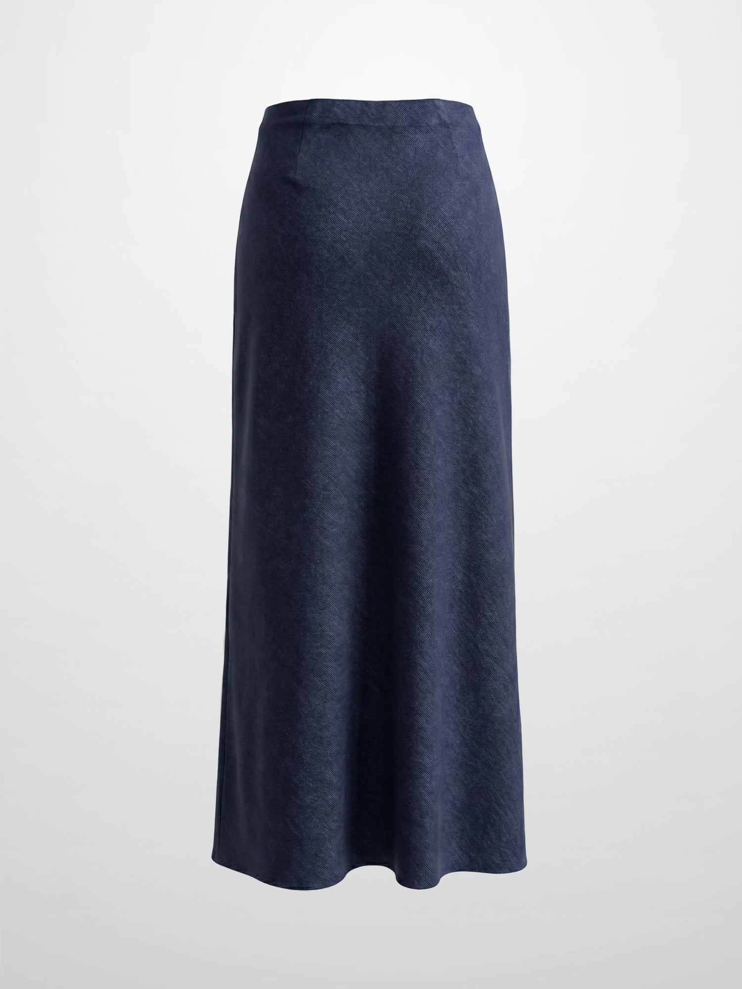 Classic Denim Skirt 37"-Dark Blue