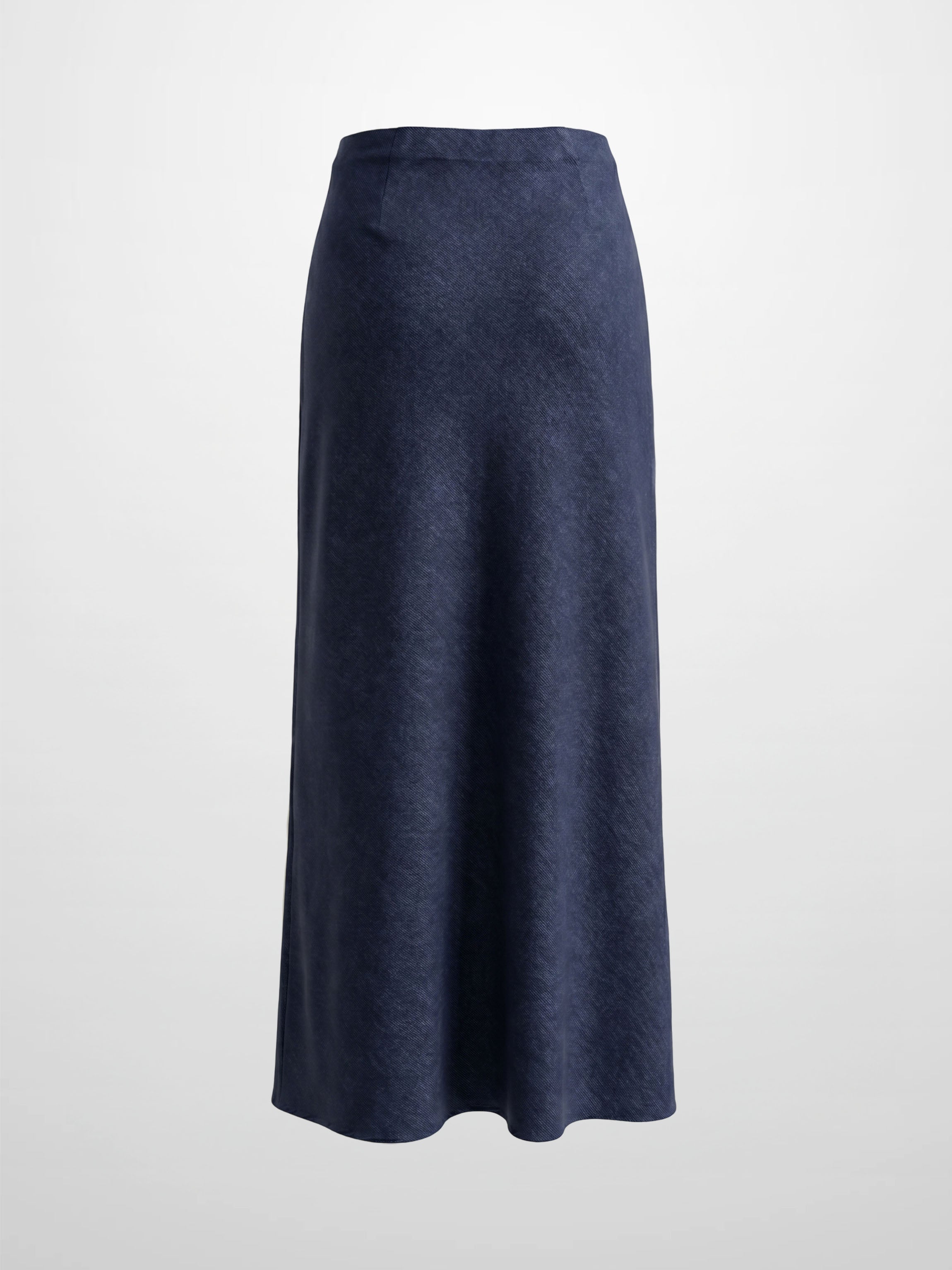 Classic Denim Skirt 37"-Dark Blue