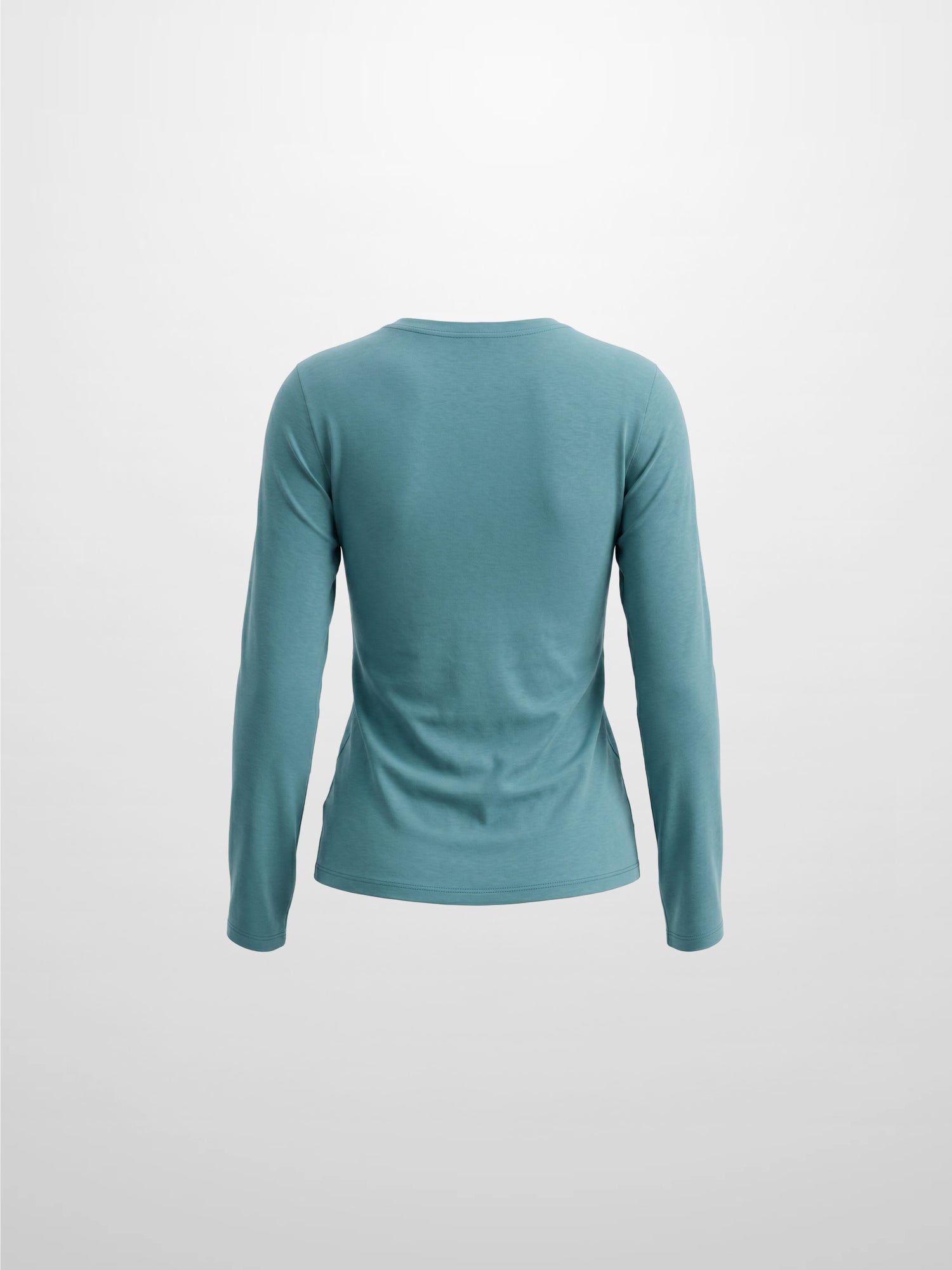 Center Seam High V Tee-Teal