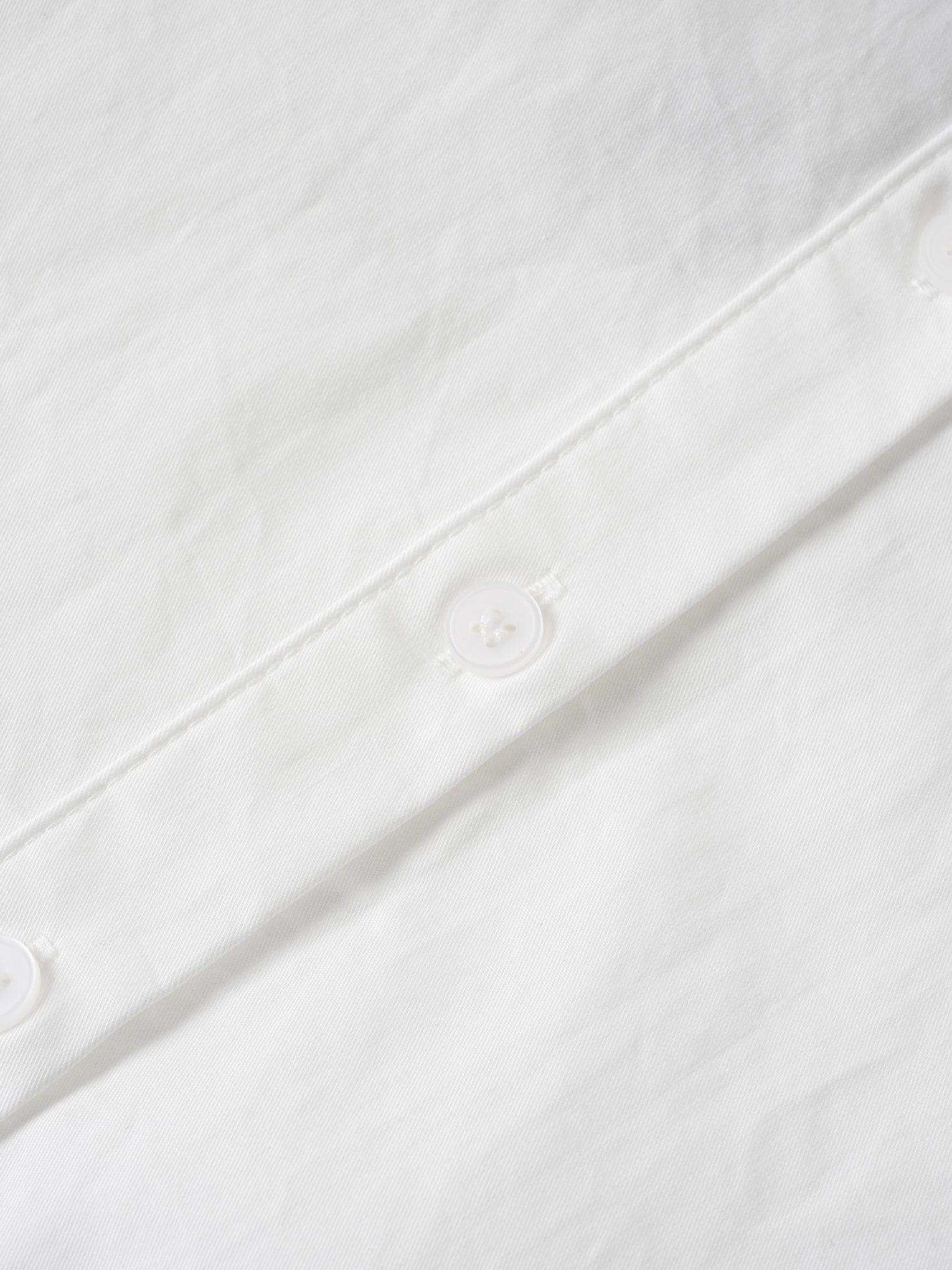 Embroidered Collar Button Down Blouse-White