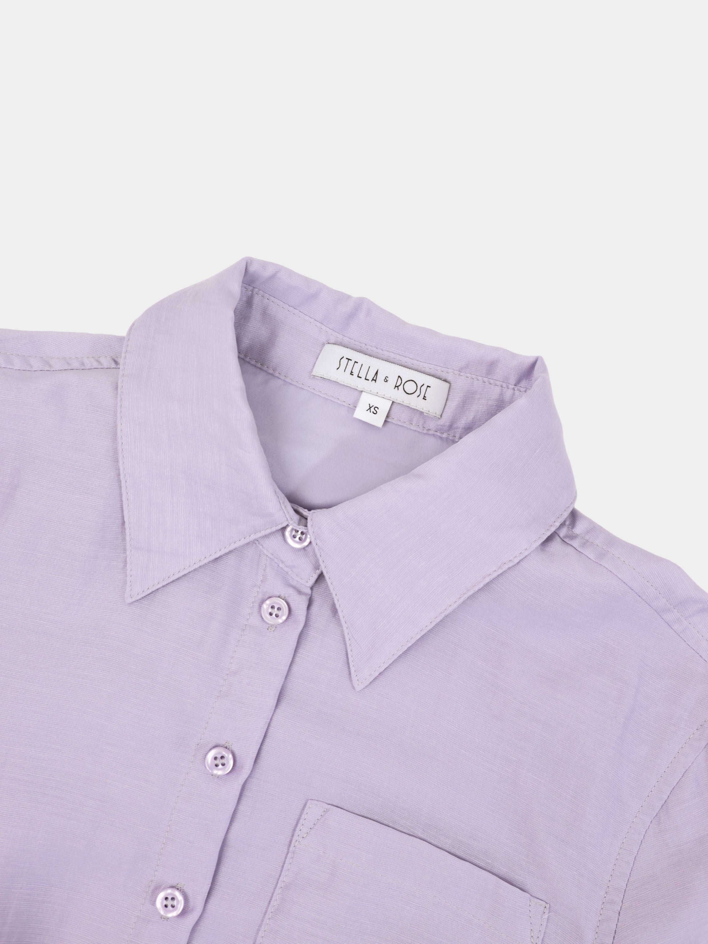 Tie Back Blouse-Lavender – Fame on Central
