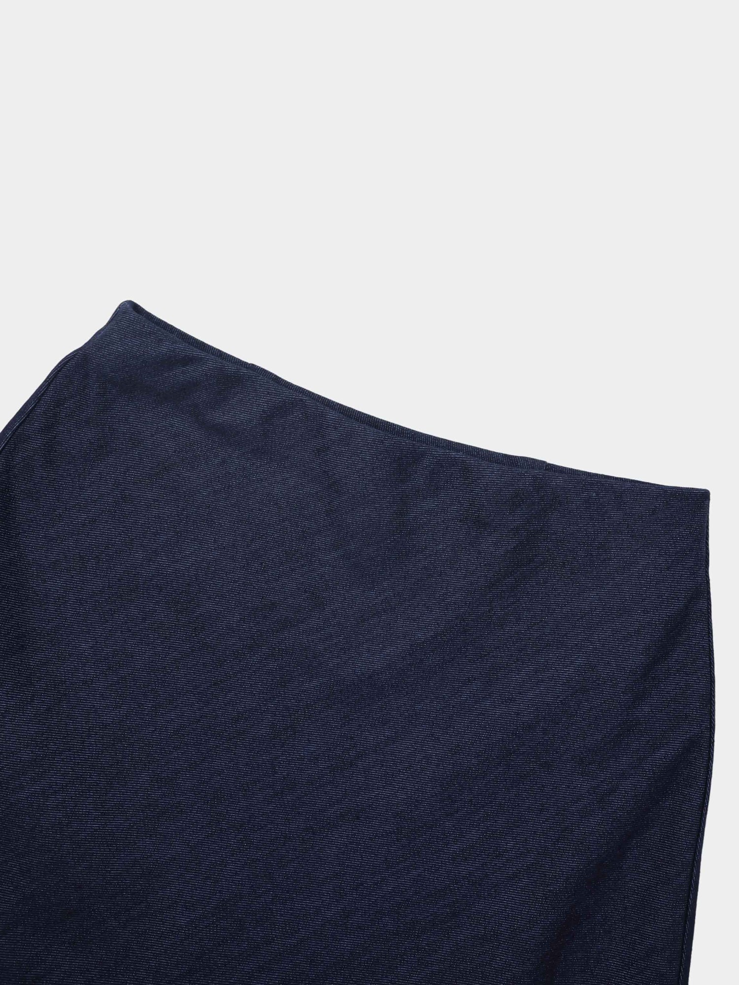Classic Denim Skirt 37"-Dark Blue