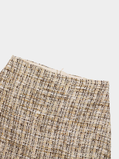 Aline High Low Skirt - Brown
