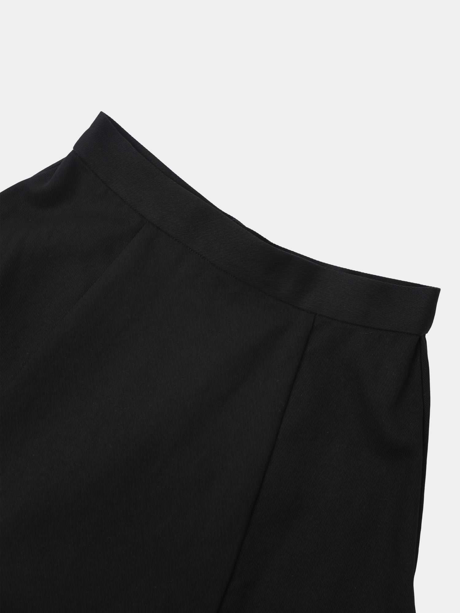 Twill Trumpet Skirt-Black