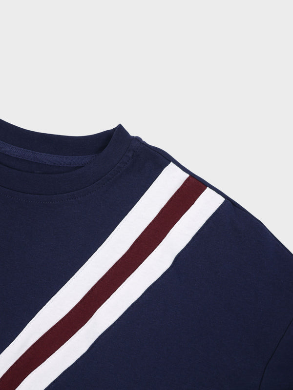 Varsity Bomber-Navy/Burgundy
