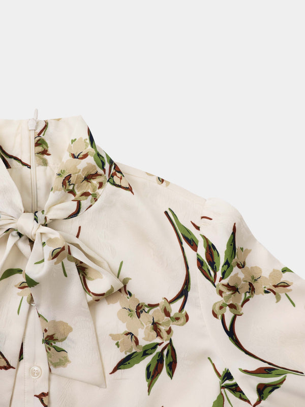 Katie Dress - Cream Floral