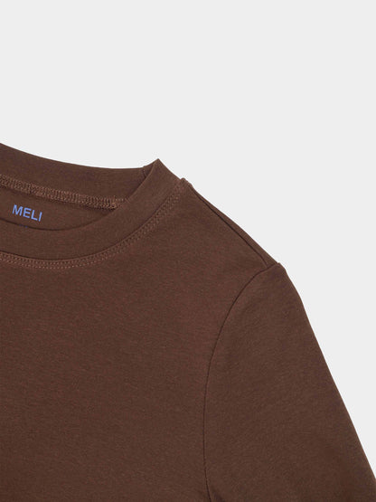 CLASSIC TEE LONG SLEEVE-DARK BROWN