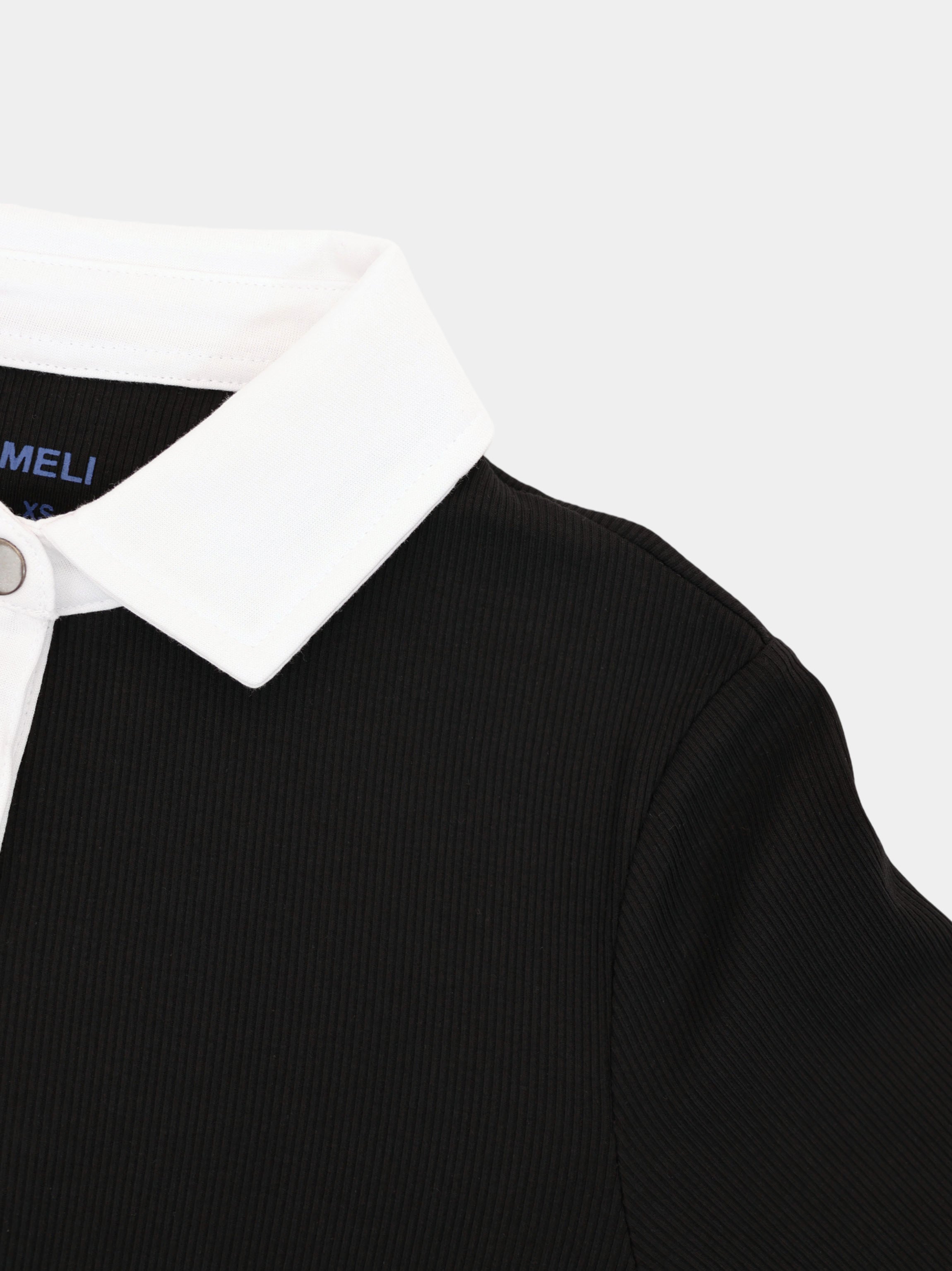 White Collar Polo-Black