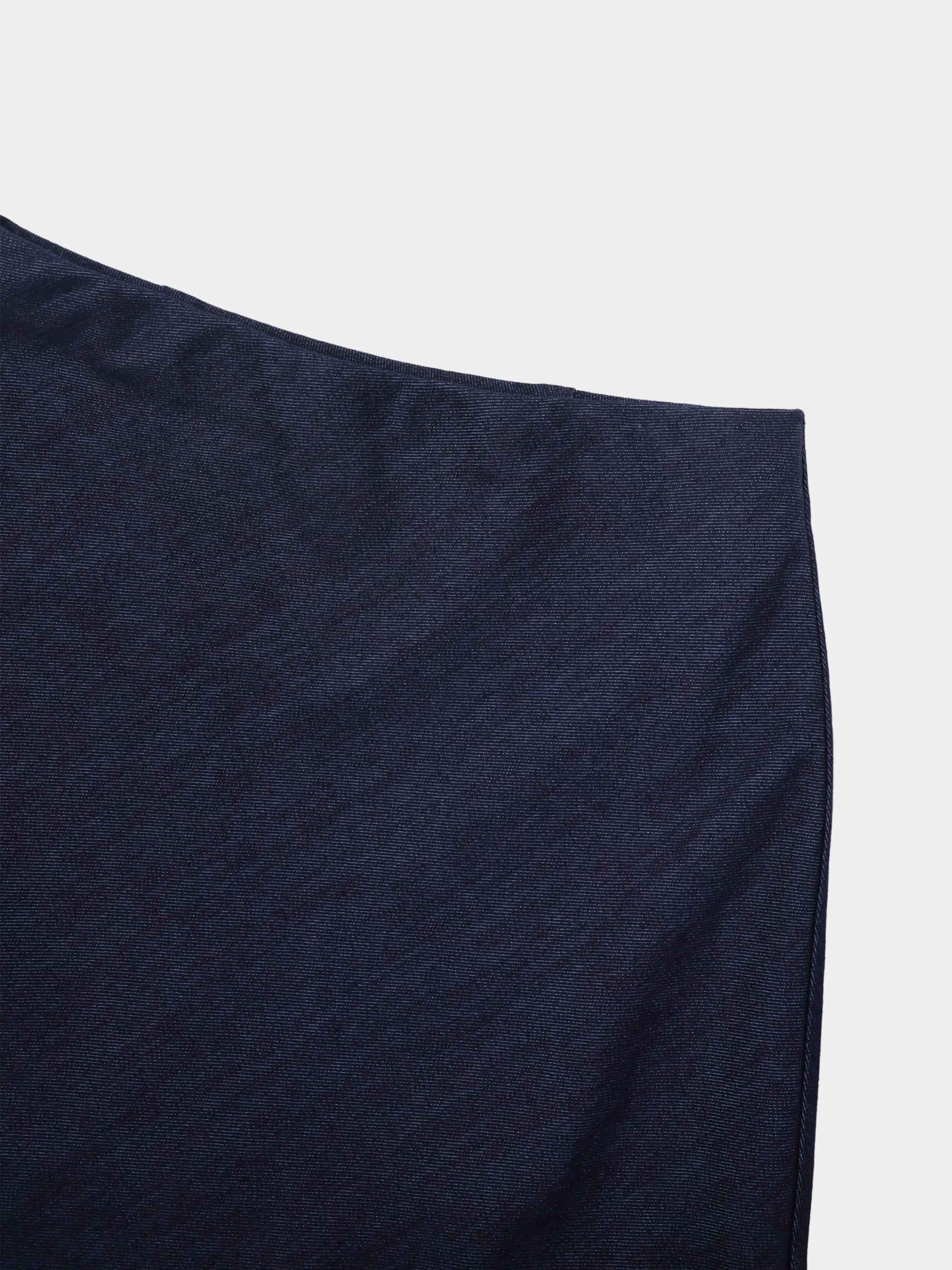 Classic Denim Skirt 37"-Dark Blue