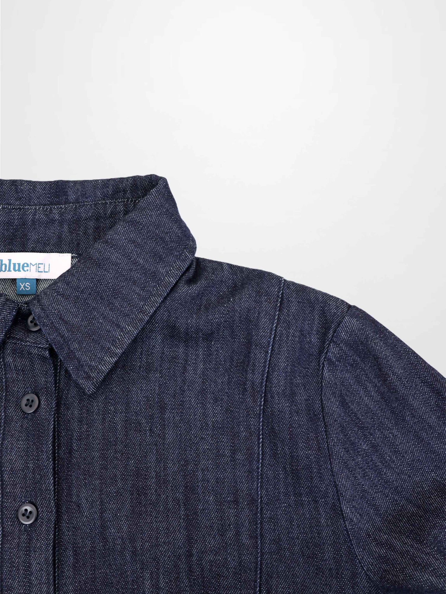 Classic Denim Shirt-Dark Blue