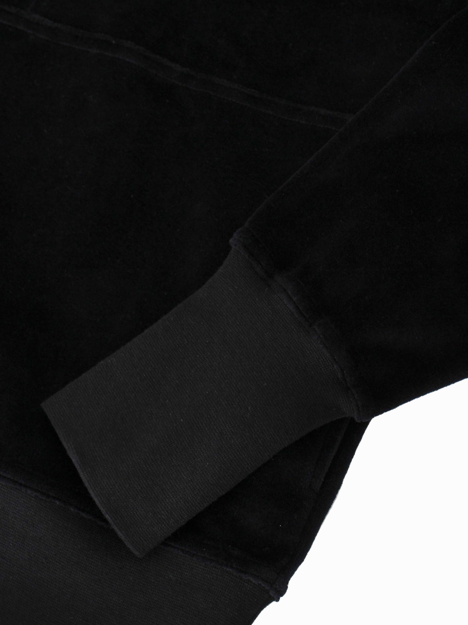 Velour Half Zip-Black