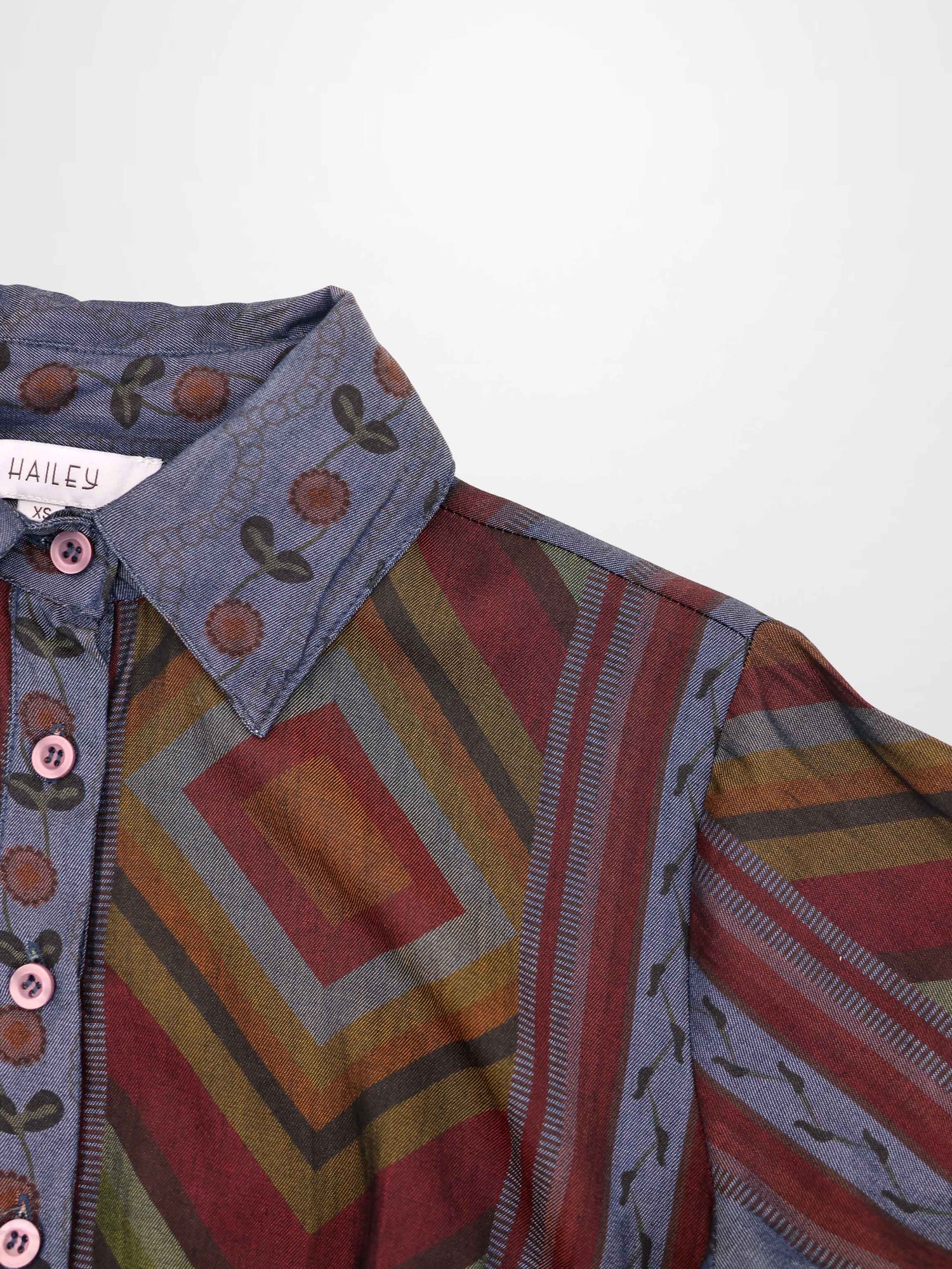 Tencel Printed Shirtdress-Aztec