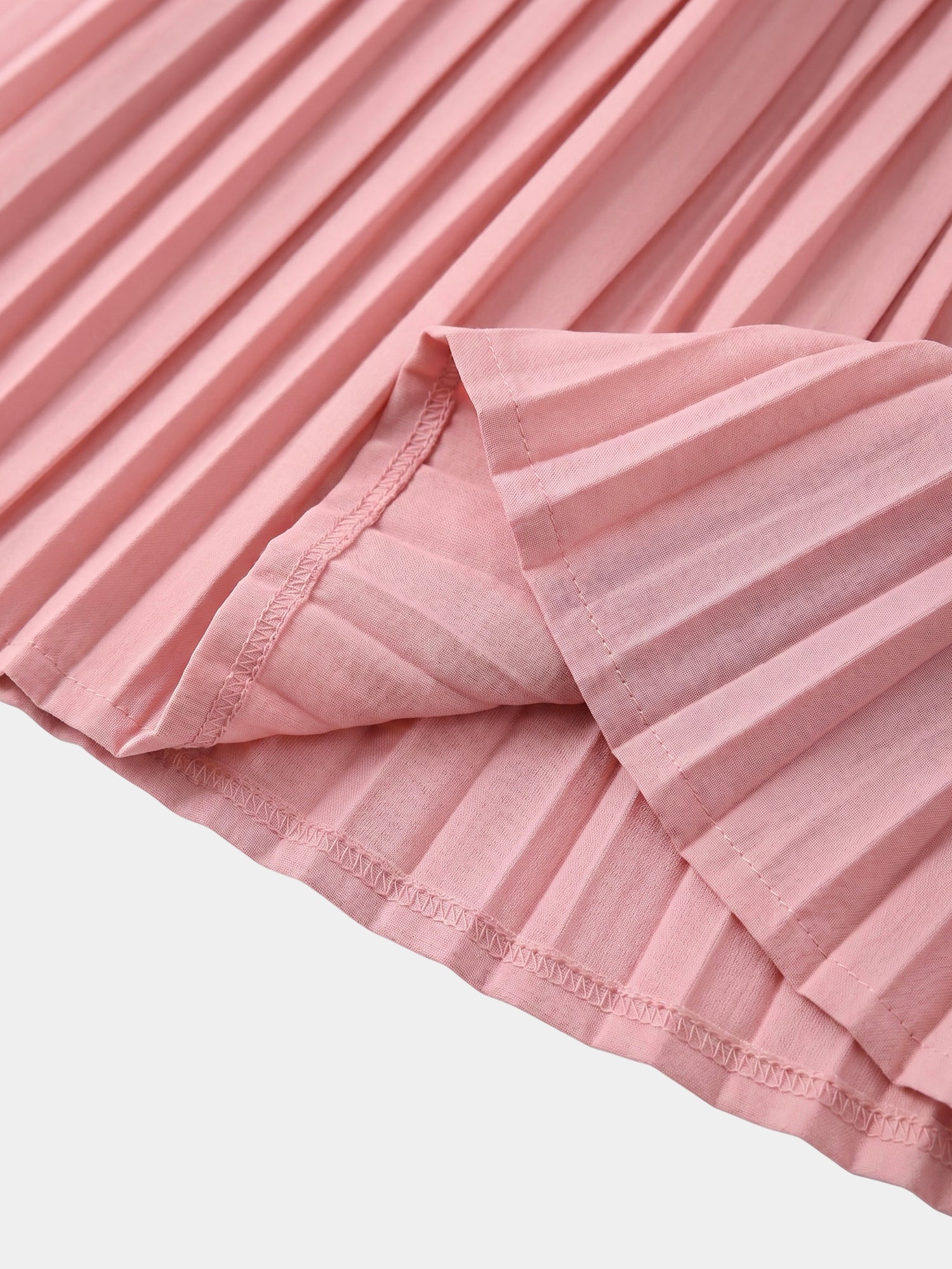 Chiffon Drop Waist Pleat Skirt-Mauve