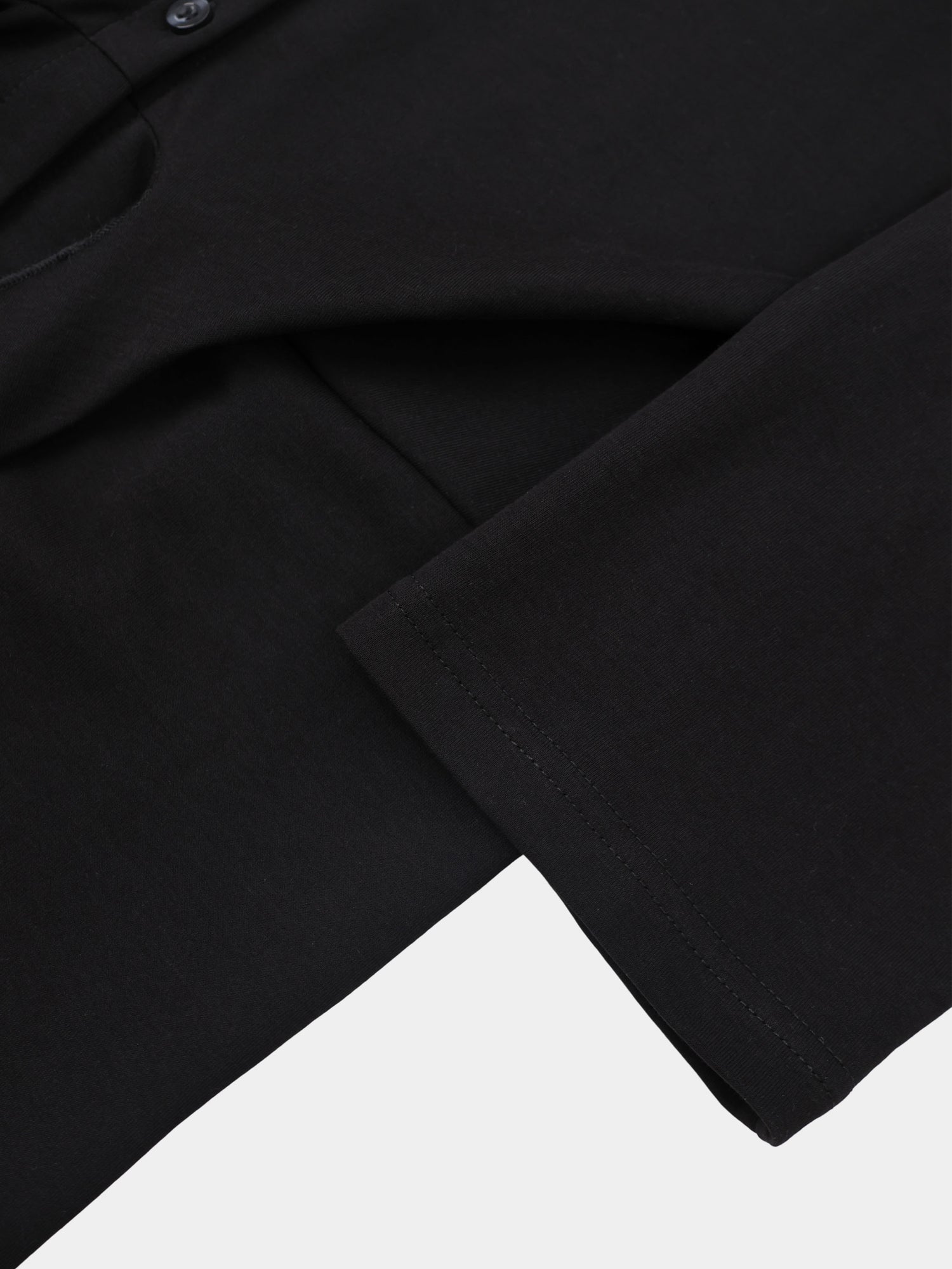 Waist Tie Button Down T-Shirt Dress-Black