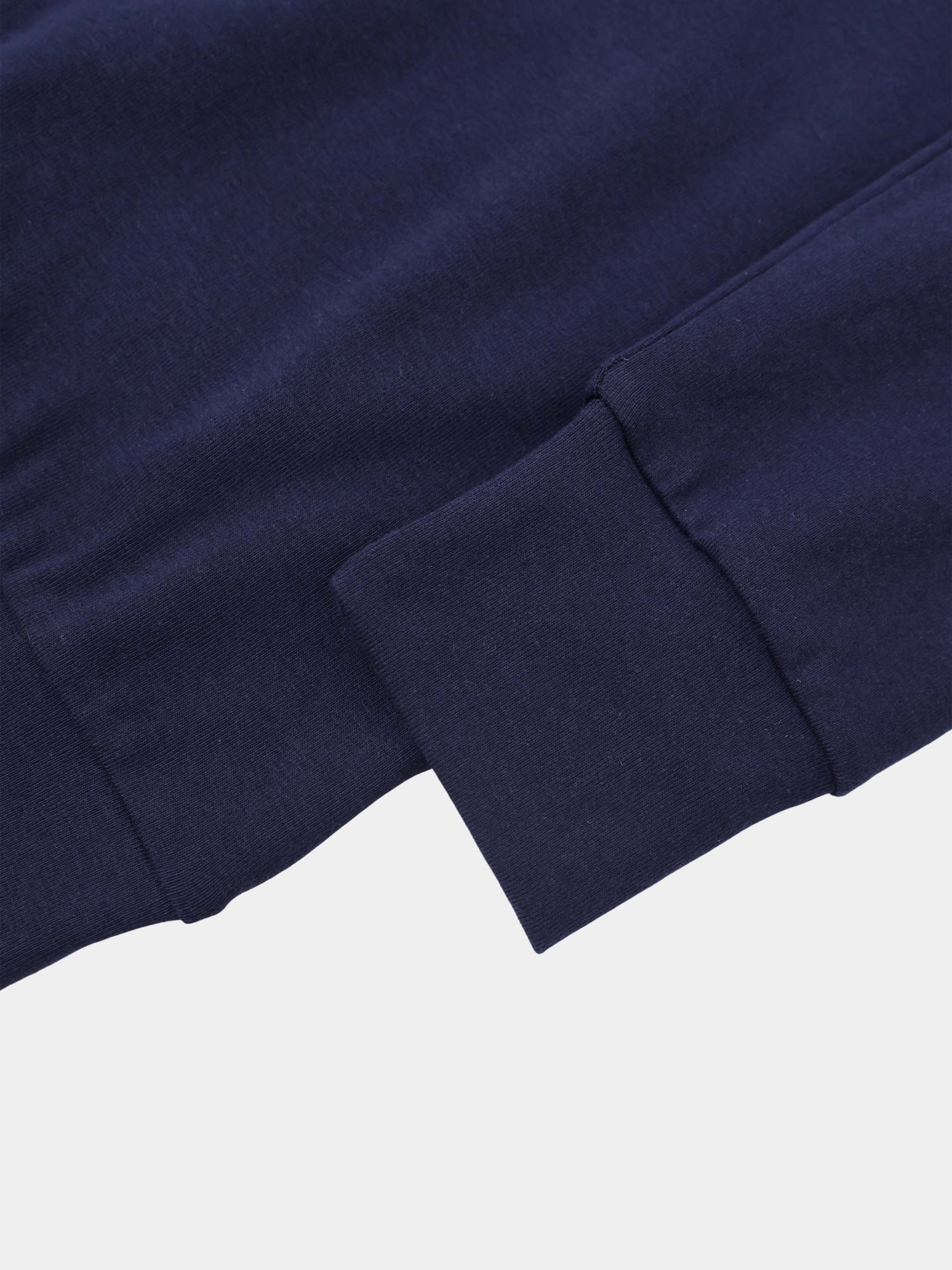 Collared Bomber Tee-Navy