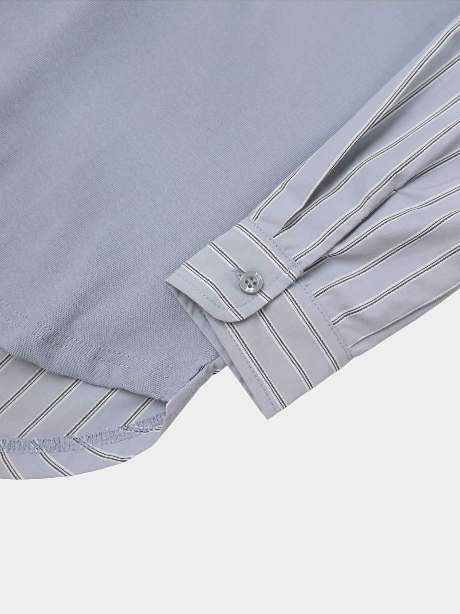 Shirt Back Polo T-Shirt-Dusty Blue