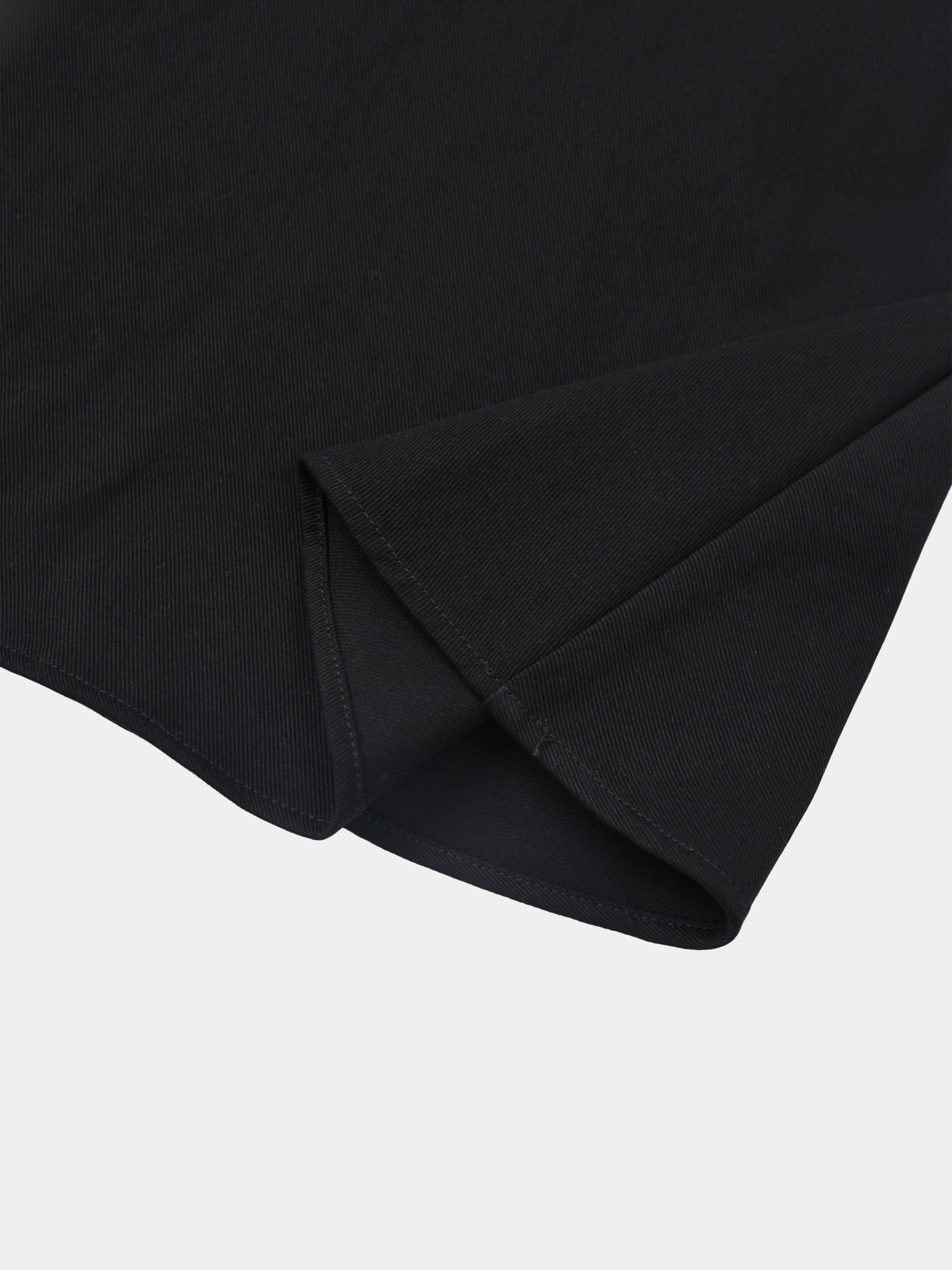 Twill Trumpet Skirt-Black