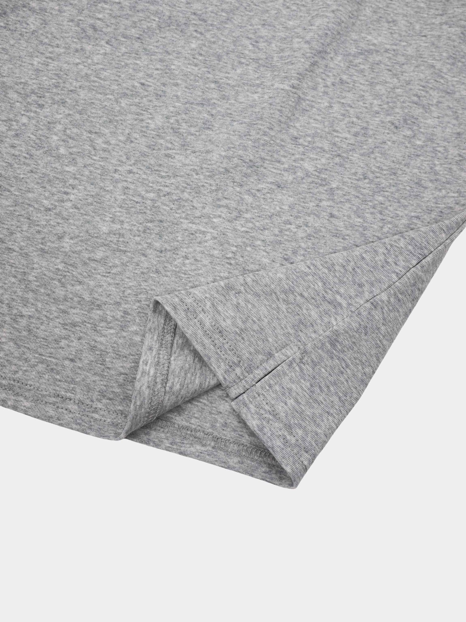 Straight Maxi Drawstring T-Shirt Skirt-Grey