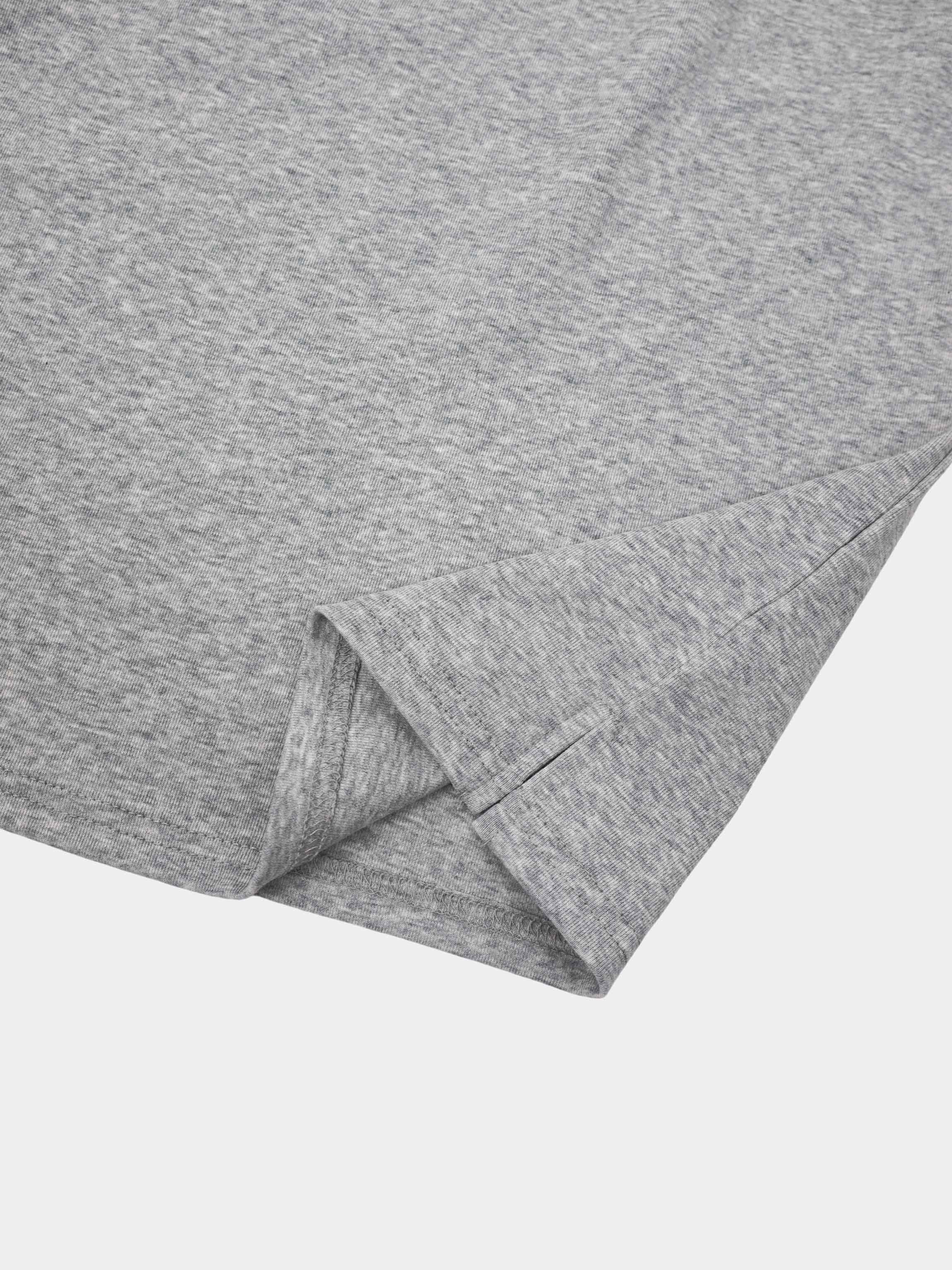 Straight Maxi Drawstring T-Shirt Skirt-Grey