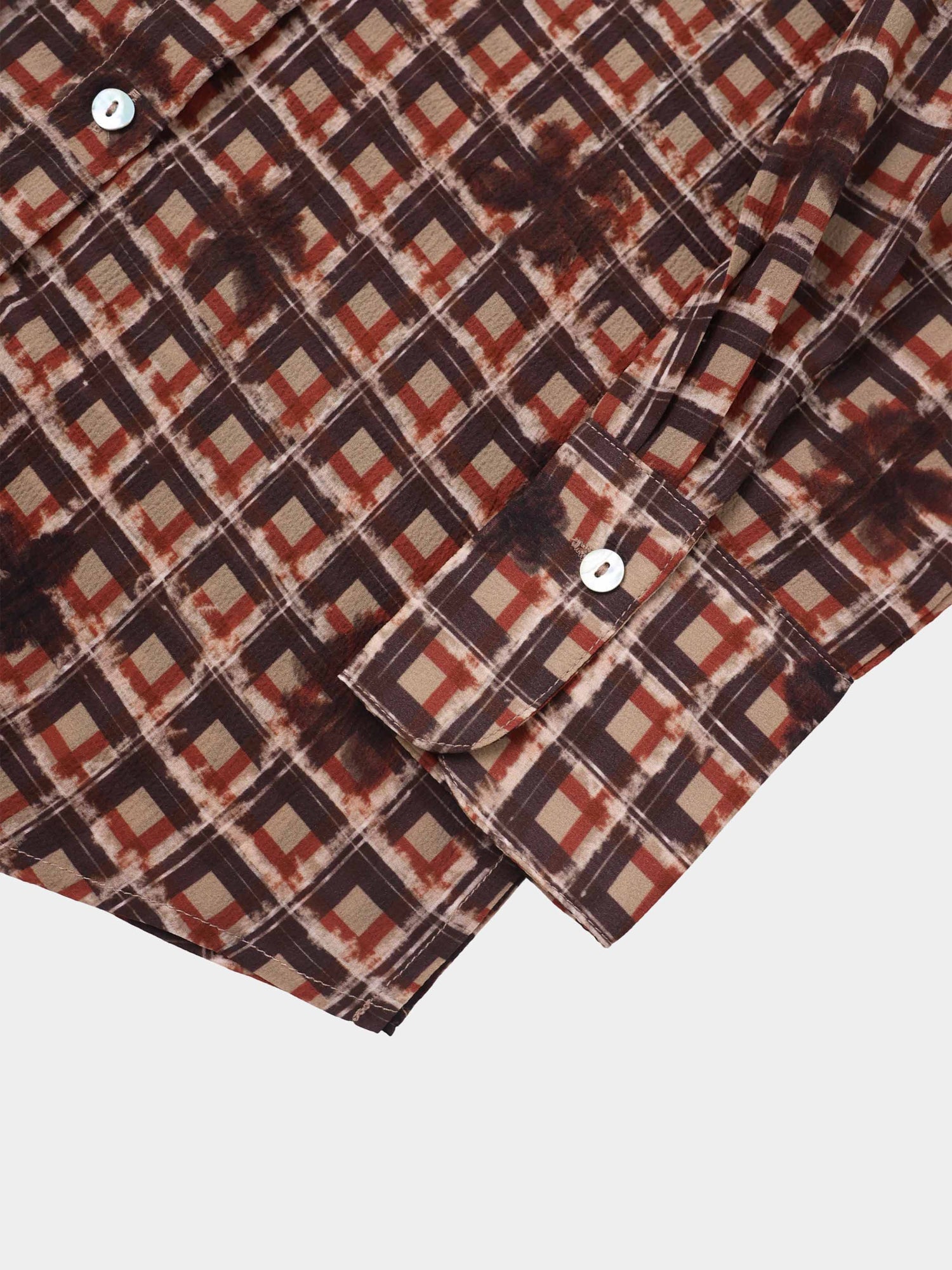 Plaid Blouse - Plaid Floral