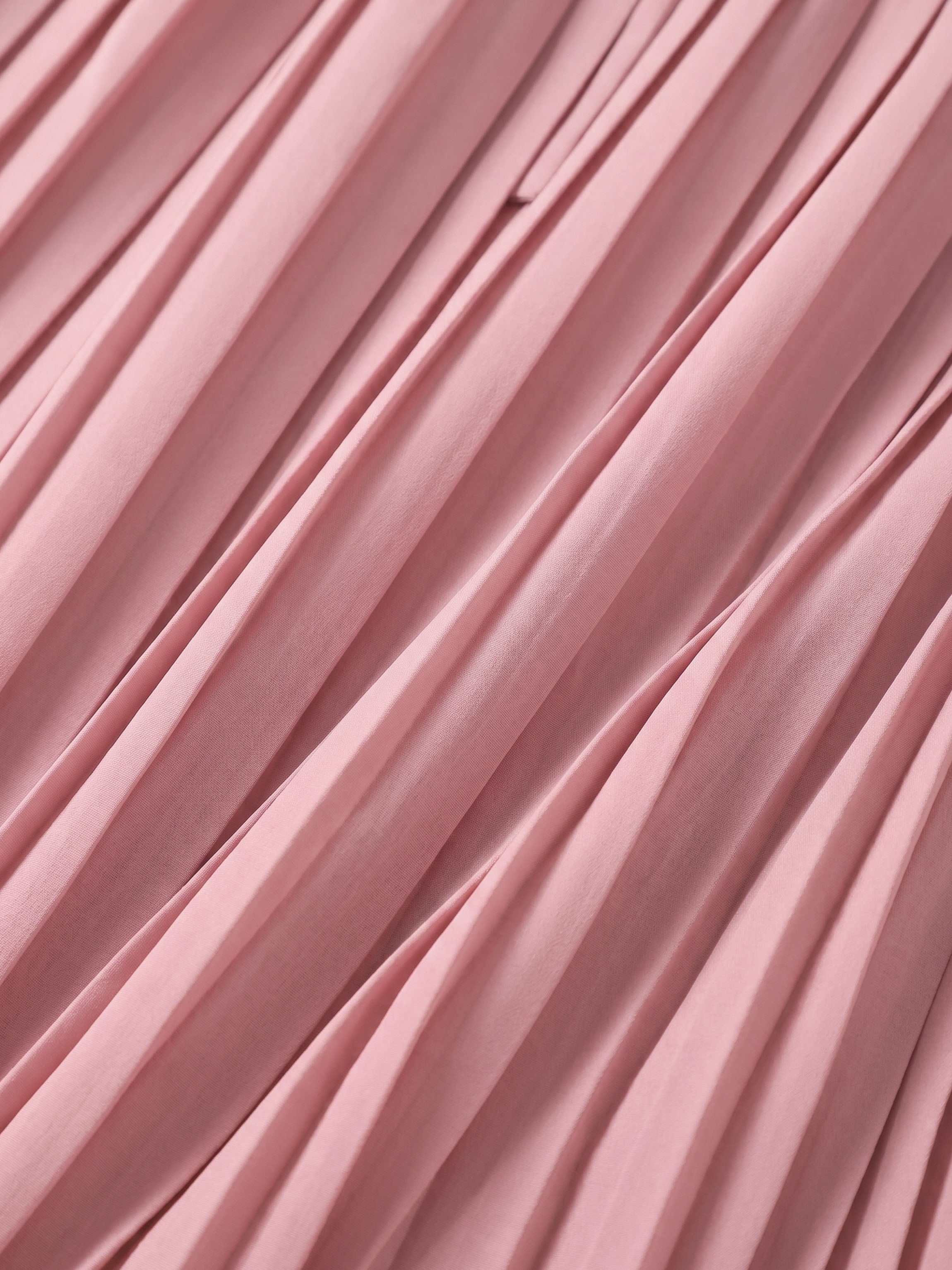 Chiffon Drop Waist Pleat Skirt-Mauve