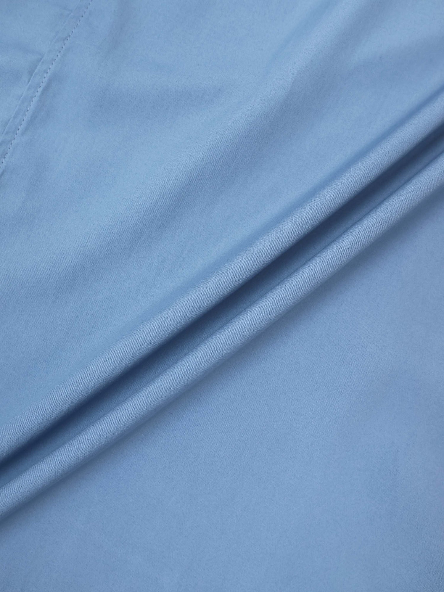 DRAWSTRING RUFFLE SKIRT-DUSTY BLUE