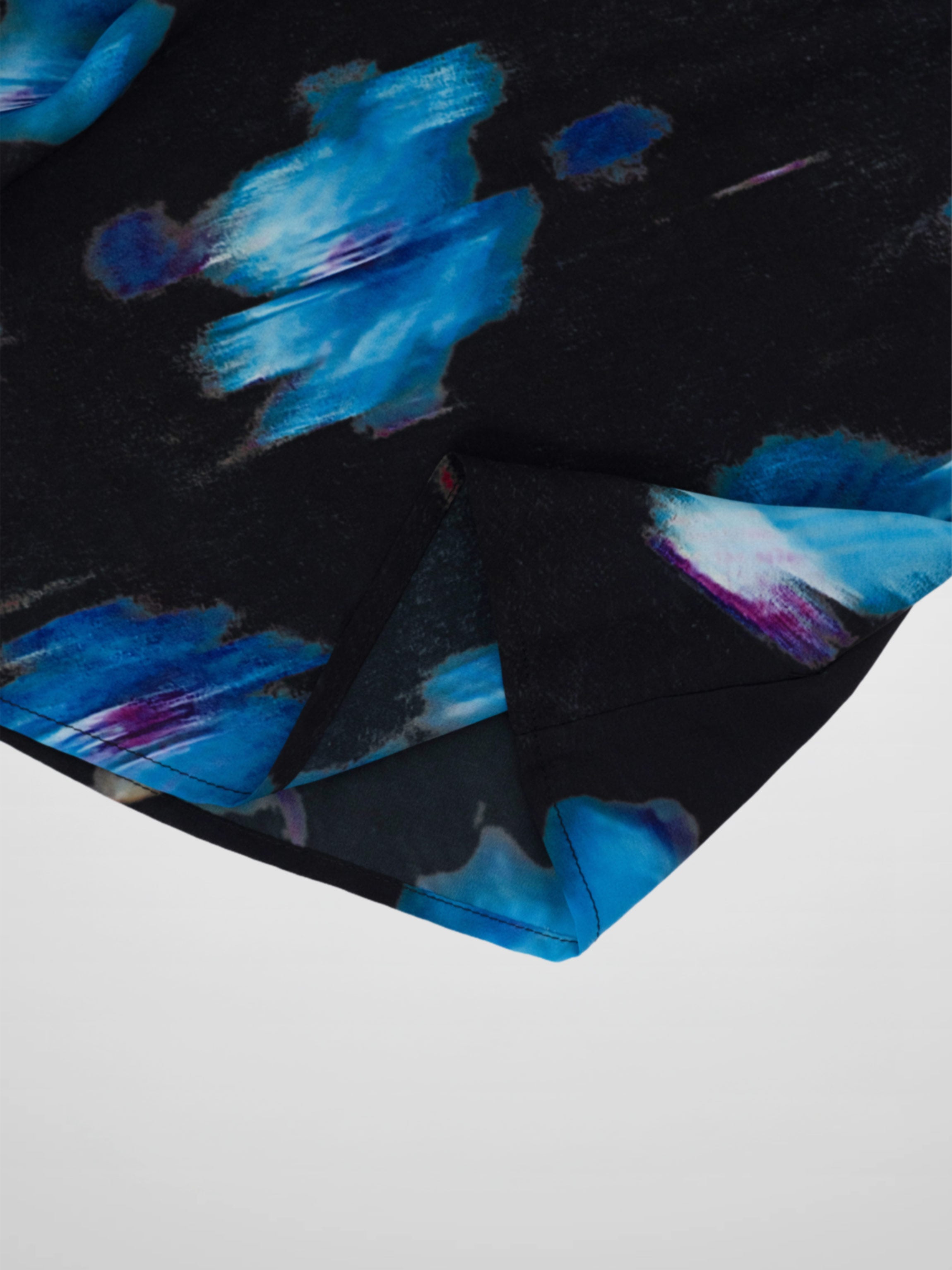 Smocked Blouse-Blue Floral