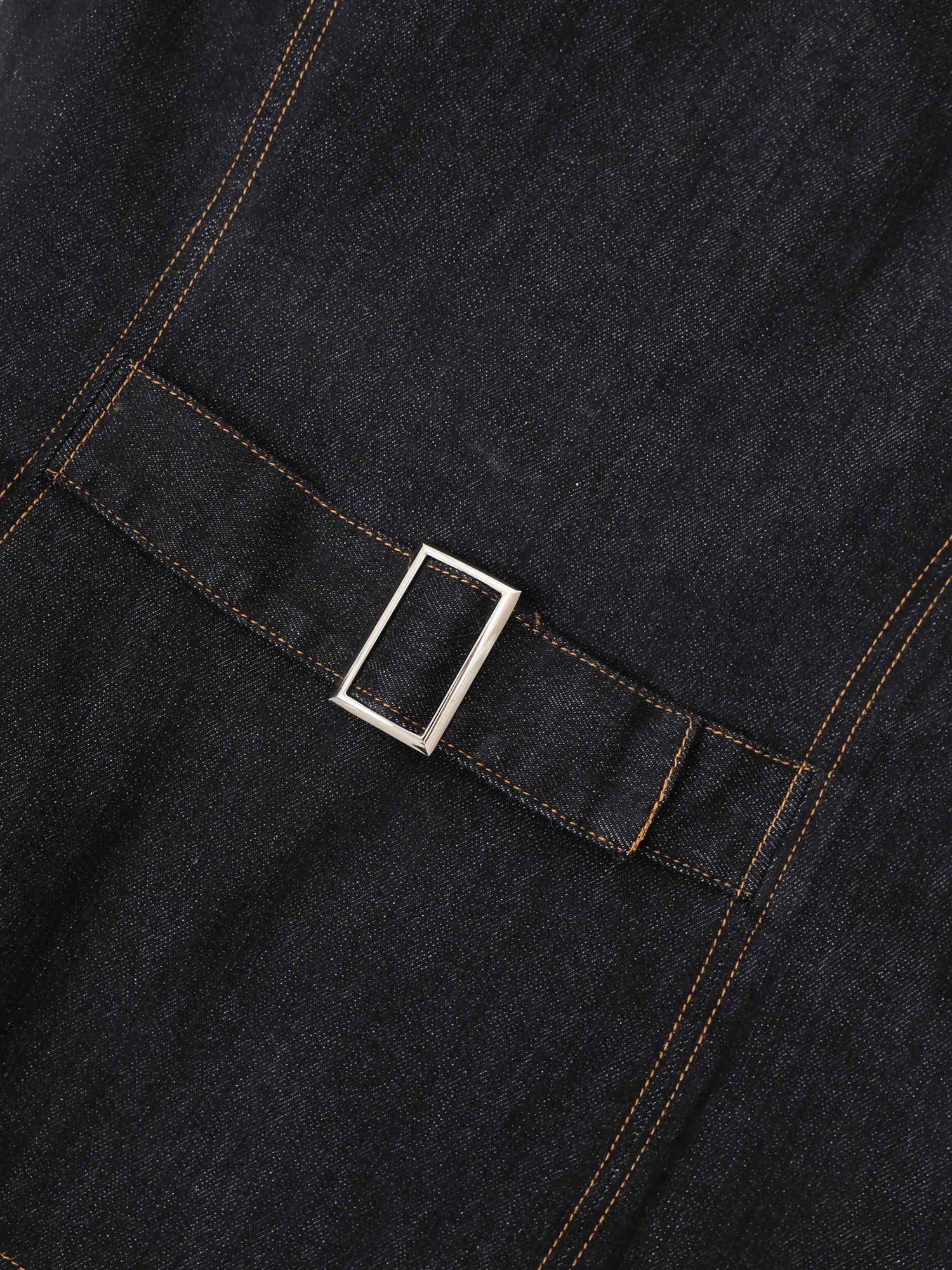 Denim Vest - Black