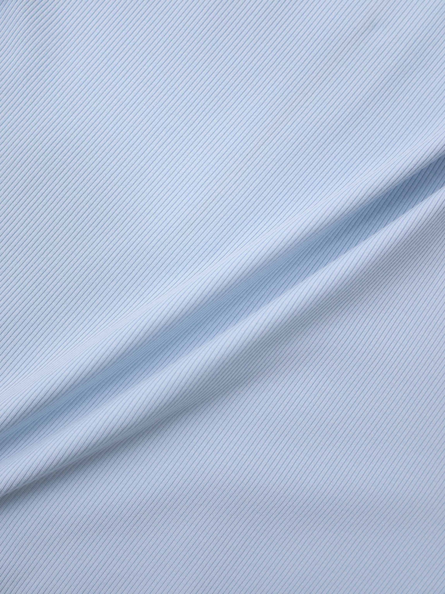 Ribbed Half Zip Hoodie Tee-Baby Blue