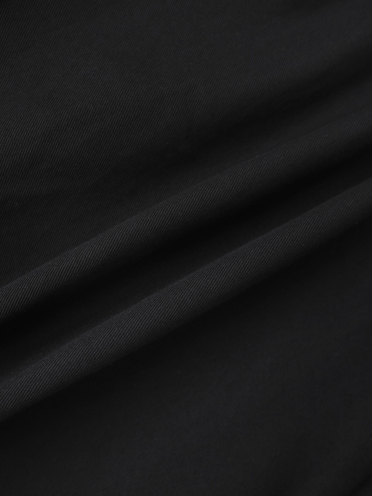 Twill Trumpet Skirt-Black