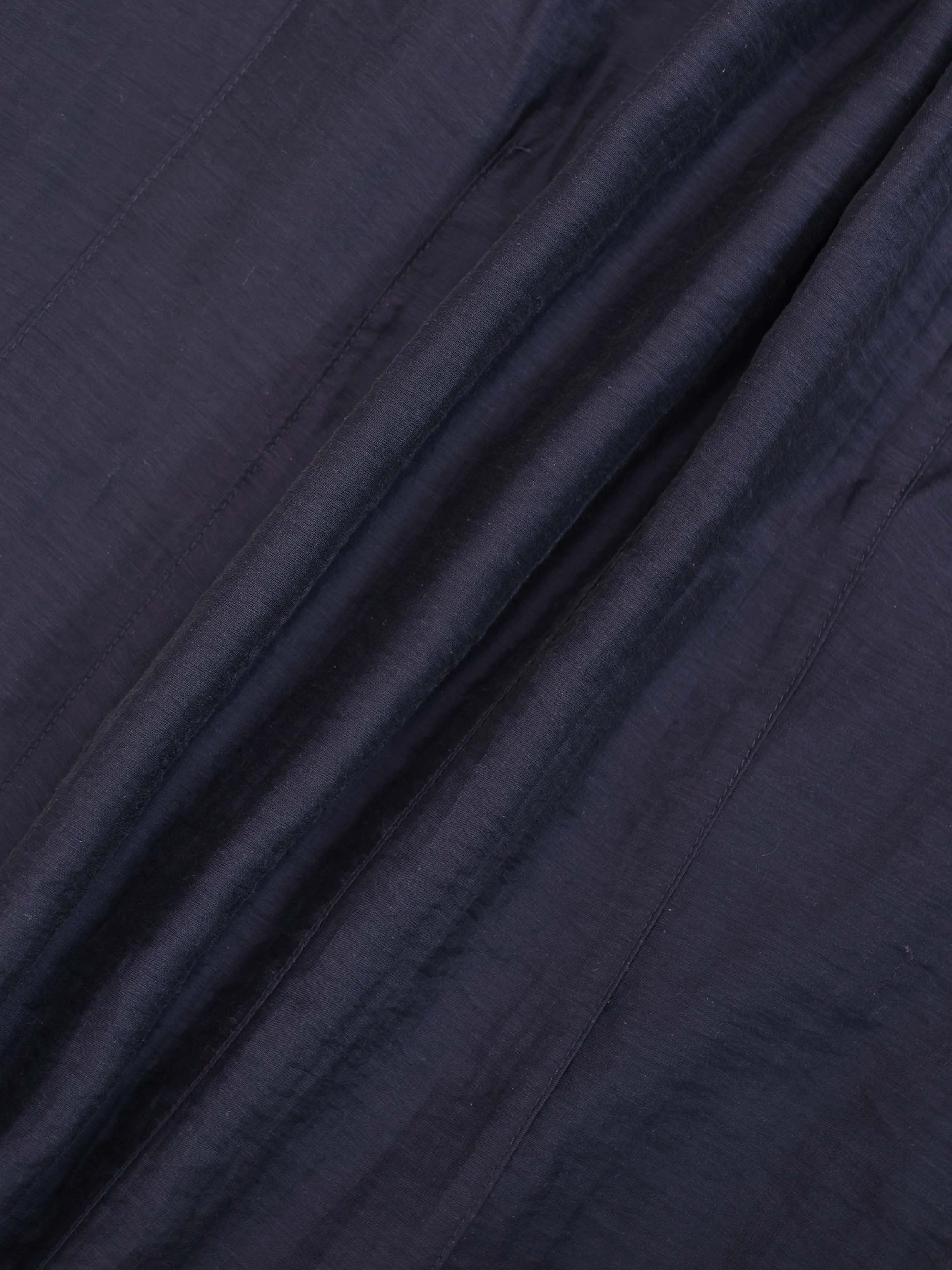 High V Neck Blouse-Navy