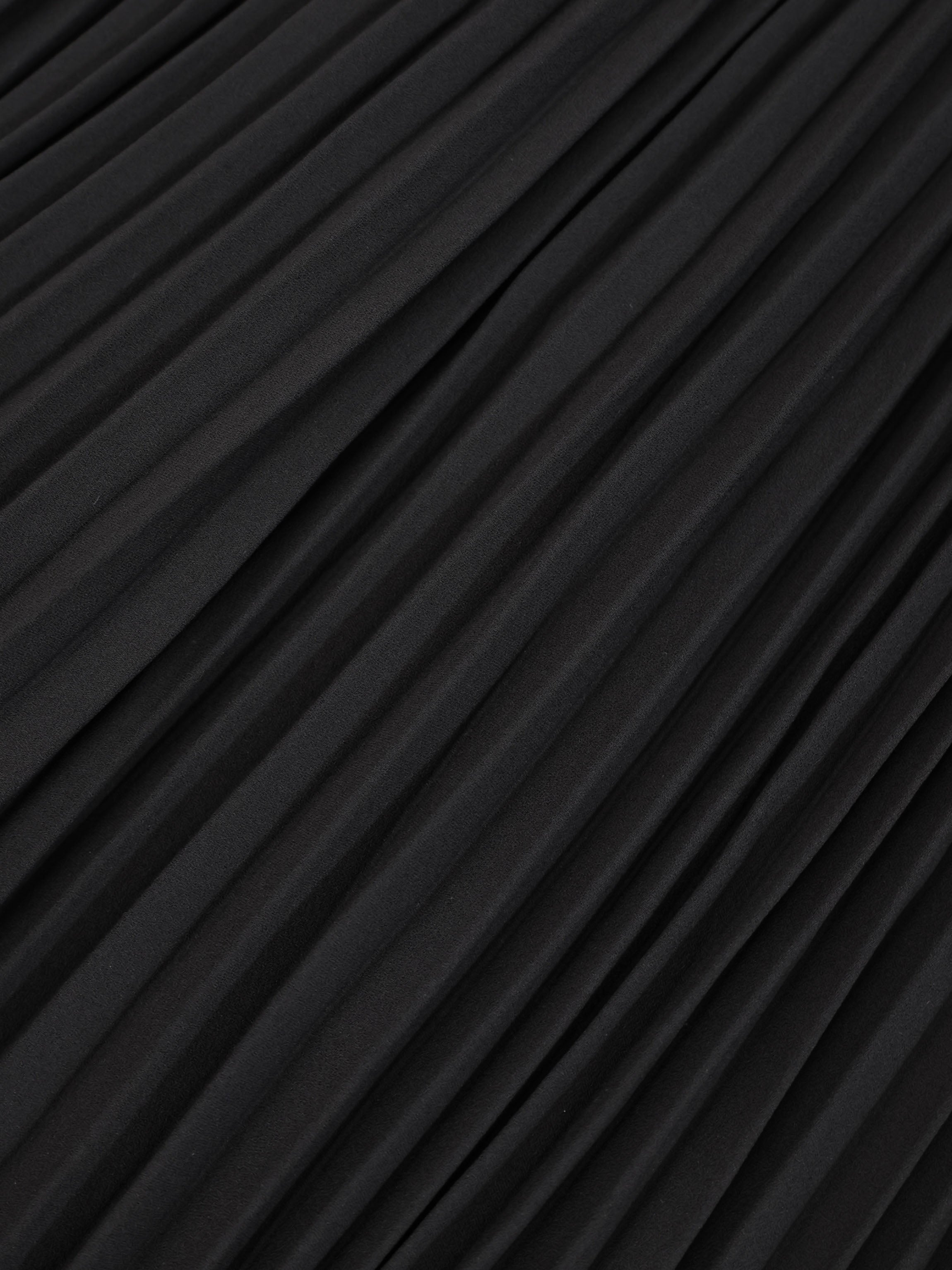 Micro Pleat Dress-Black