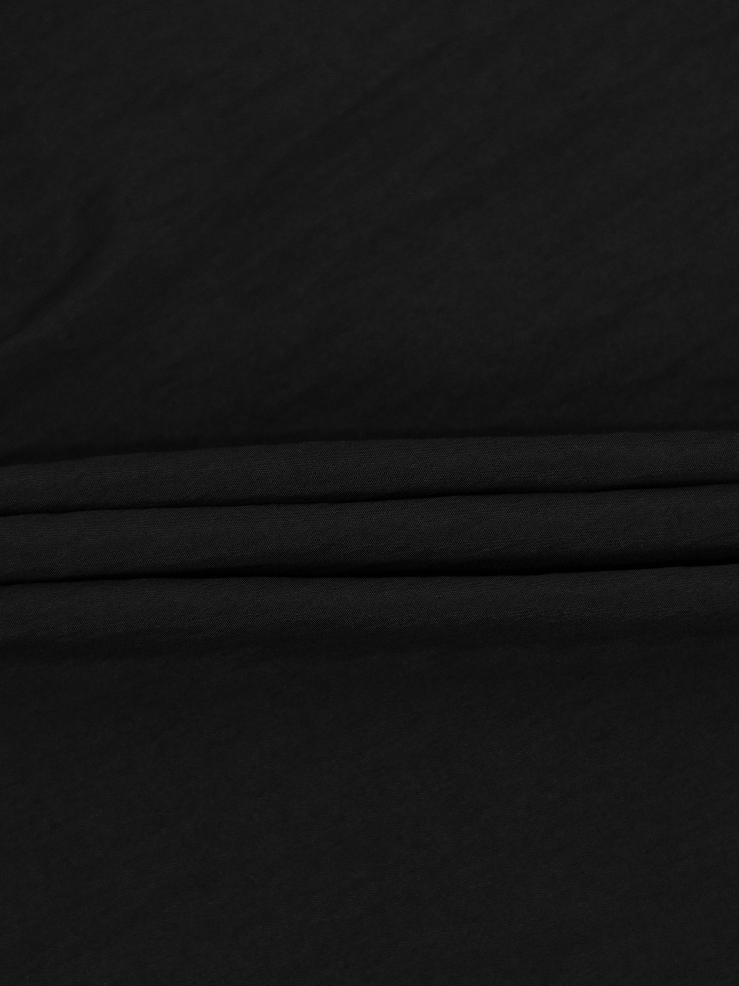 Boxy Dolman Sleeve Crinkle Blouse-Black