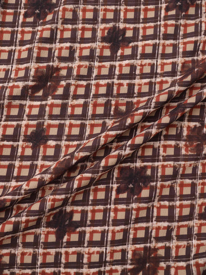 Plaid Blouse - Plaid Floral