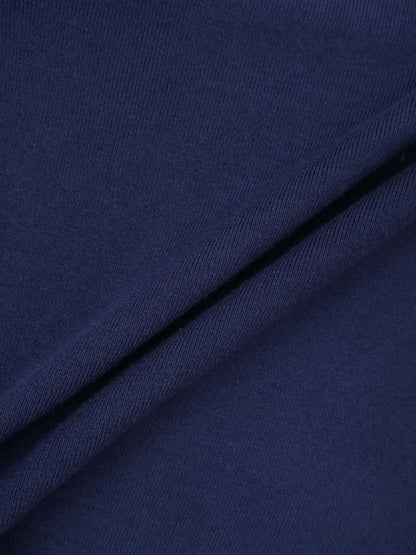 Bell Sleeve Polo-Navy/White