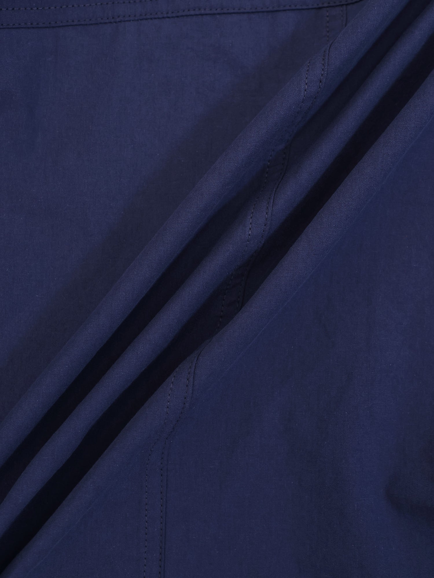 Cotton Crop Blouse-Navy