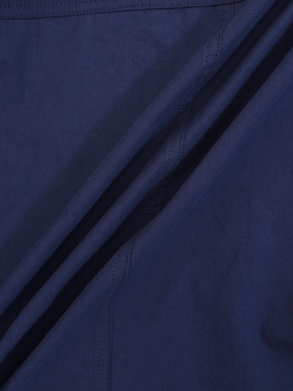 Cotton Crop Blouse-Navy