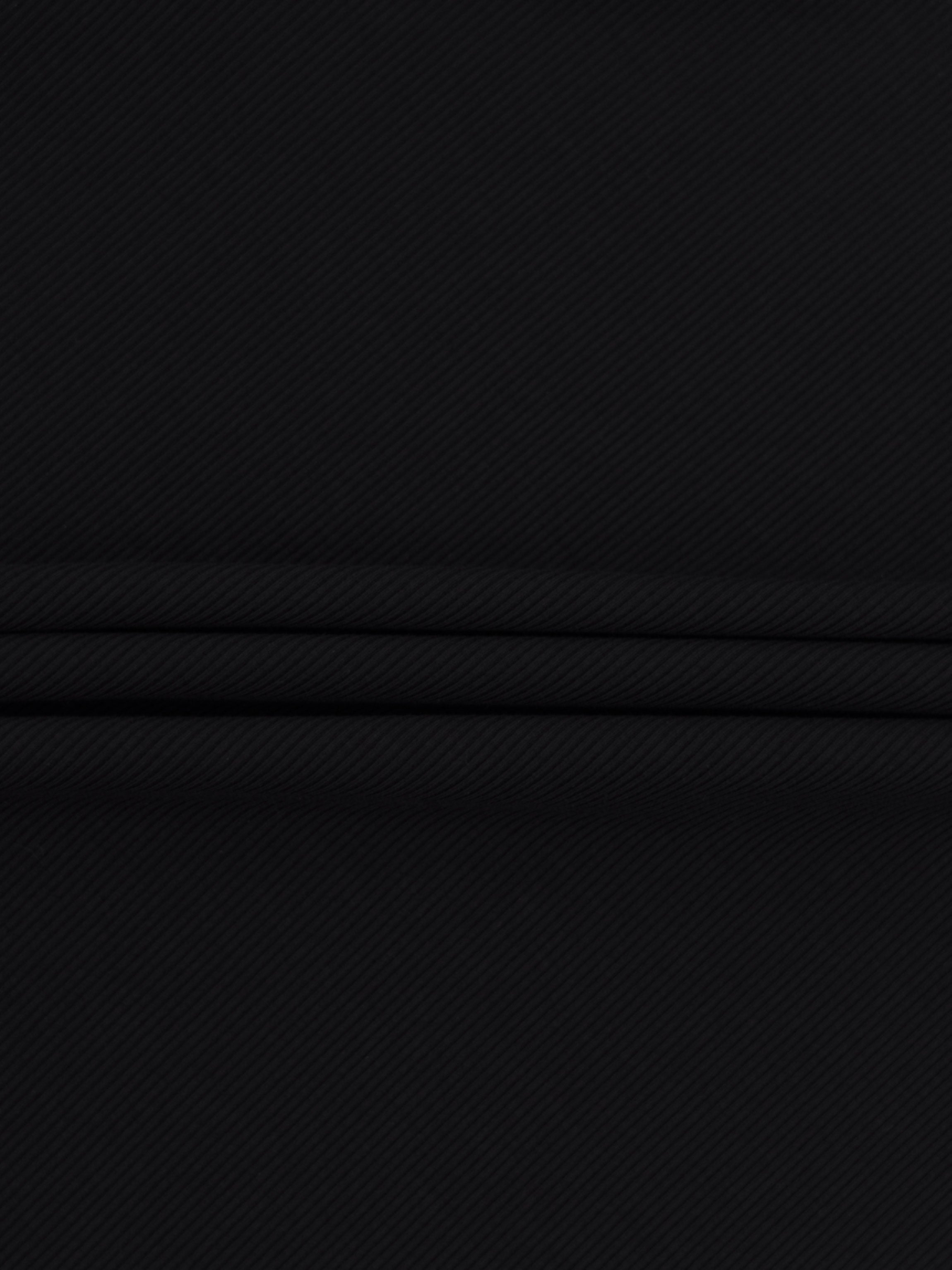 Ribbed Crew Bomber-Black