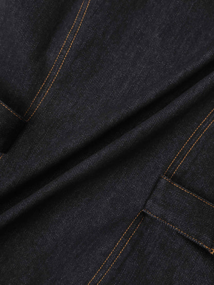 Denim Vest - Black