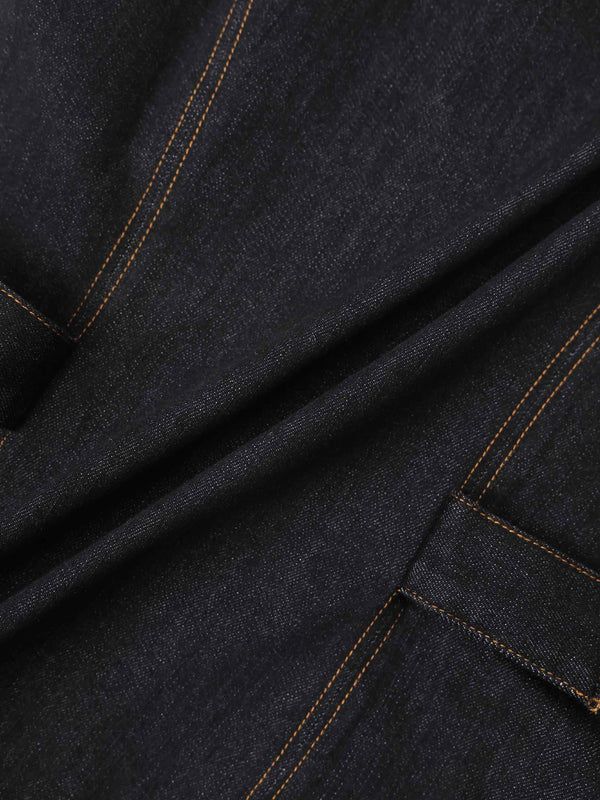 Denim Vest - Black