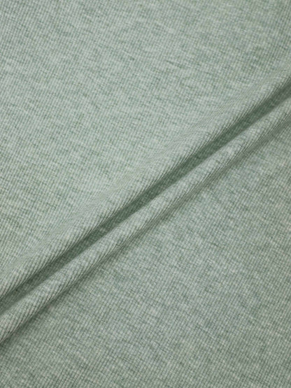 Heathered Collared Tee-Aqua