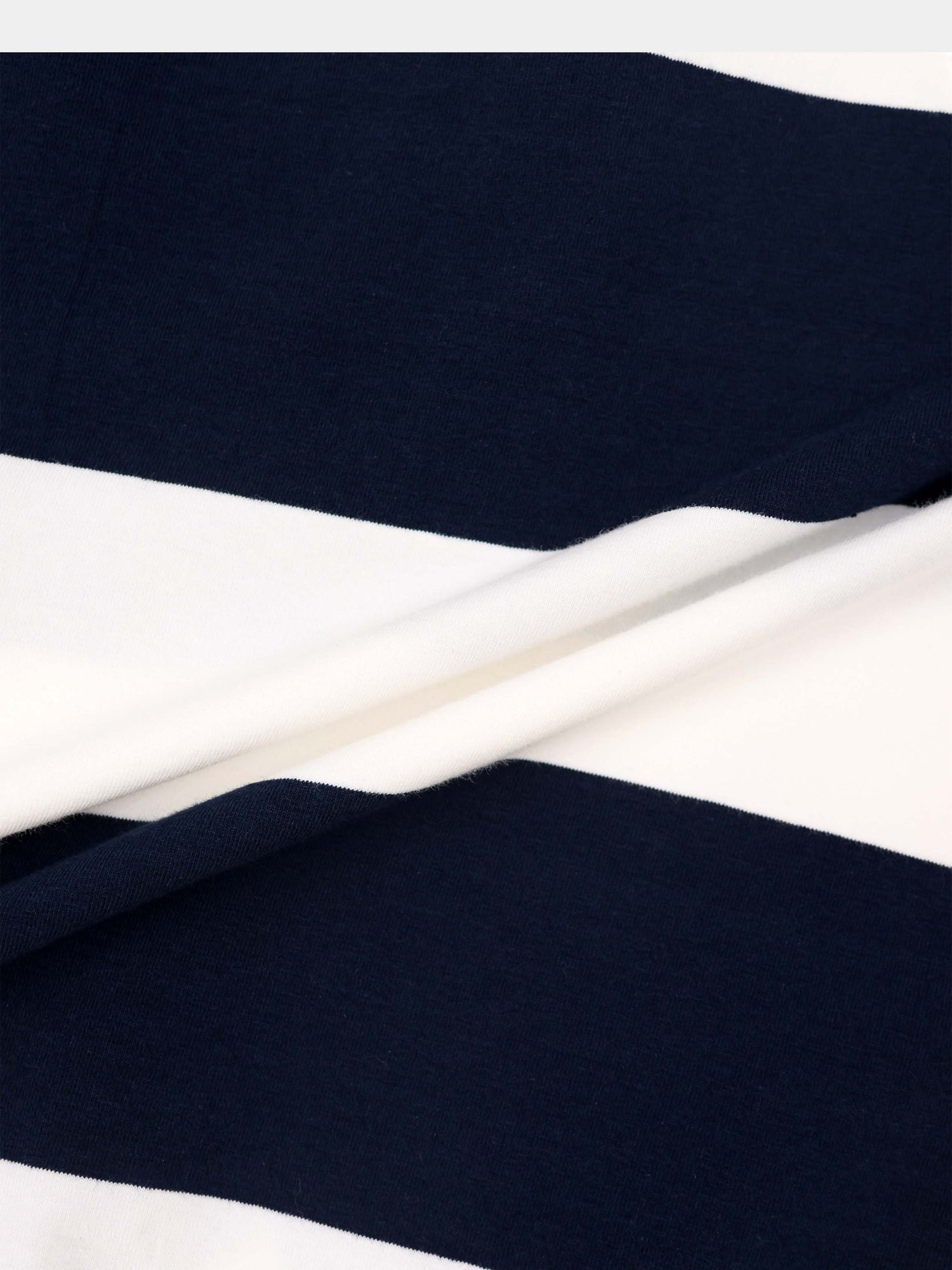 Striped Tie Bottom T-Shirt-Navy