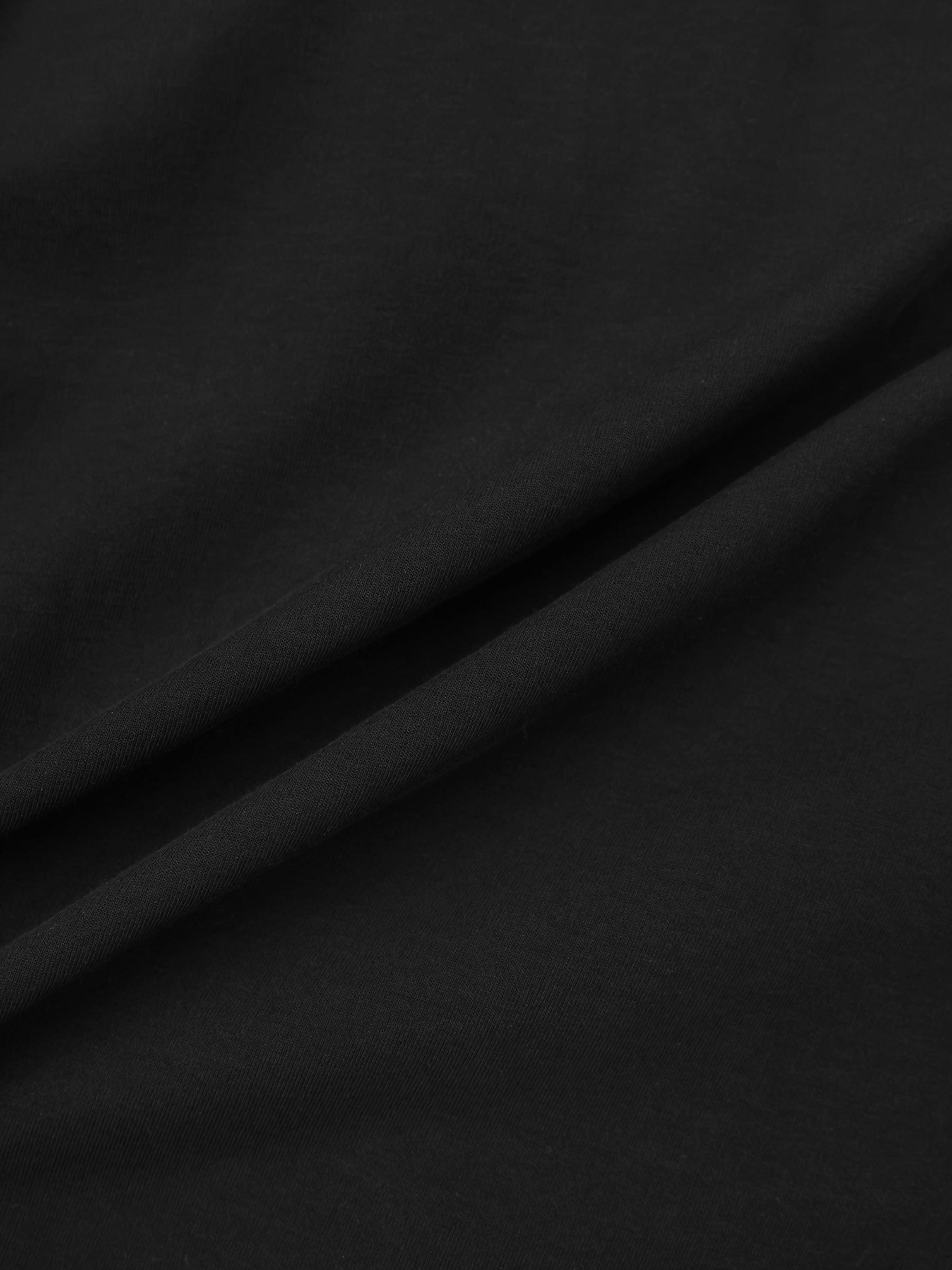 Waist Tie Button Down T-Shirt Dress-Black