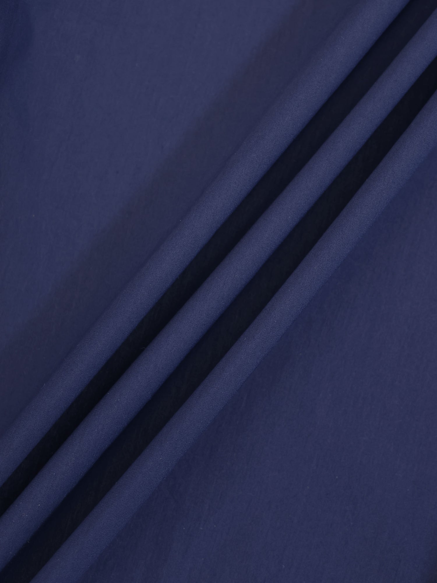 Cotton Button Down Blouse-Navy