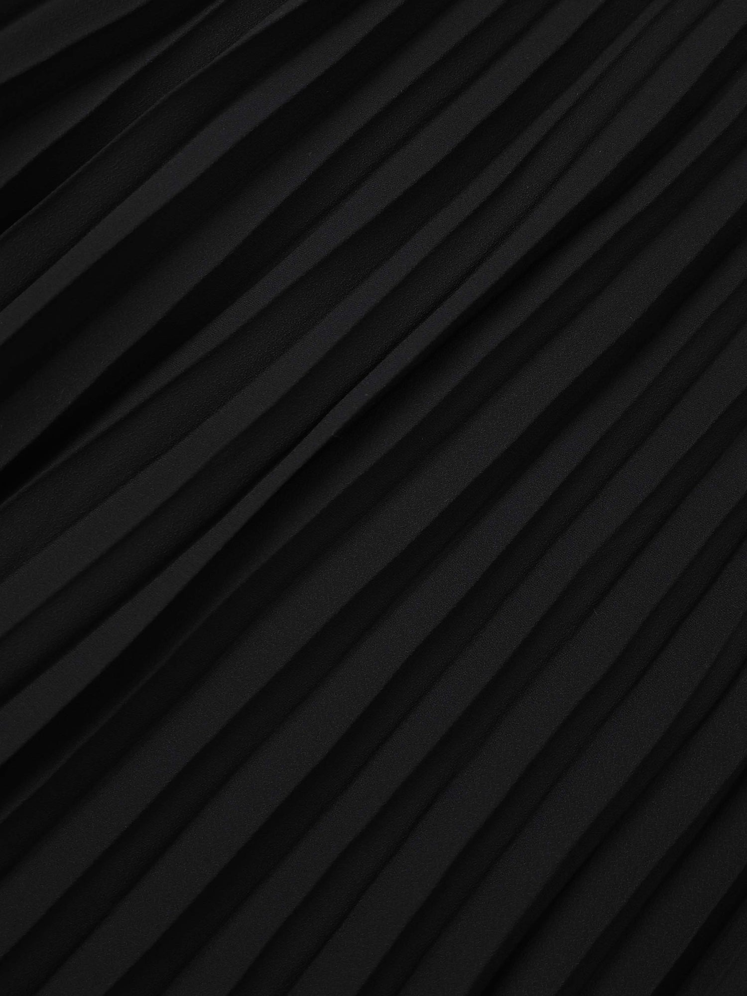 Mini Pleat Yoke Dress - Black