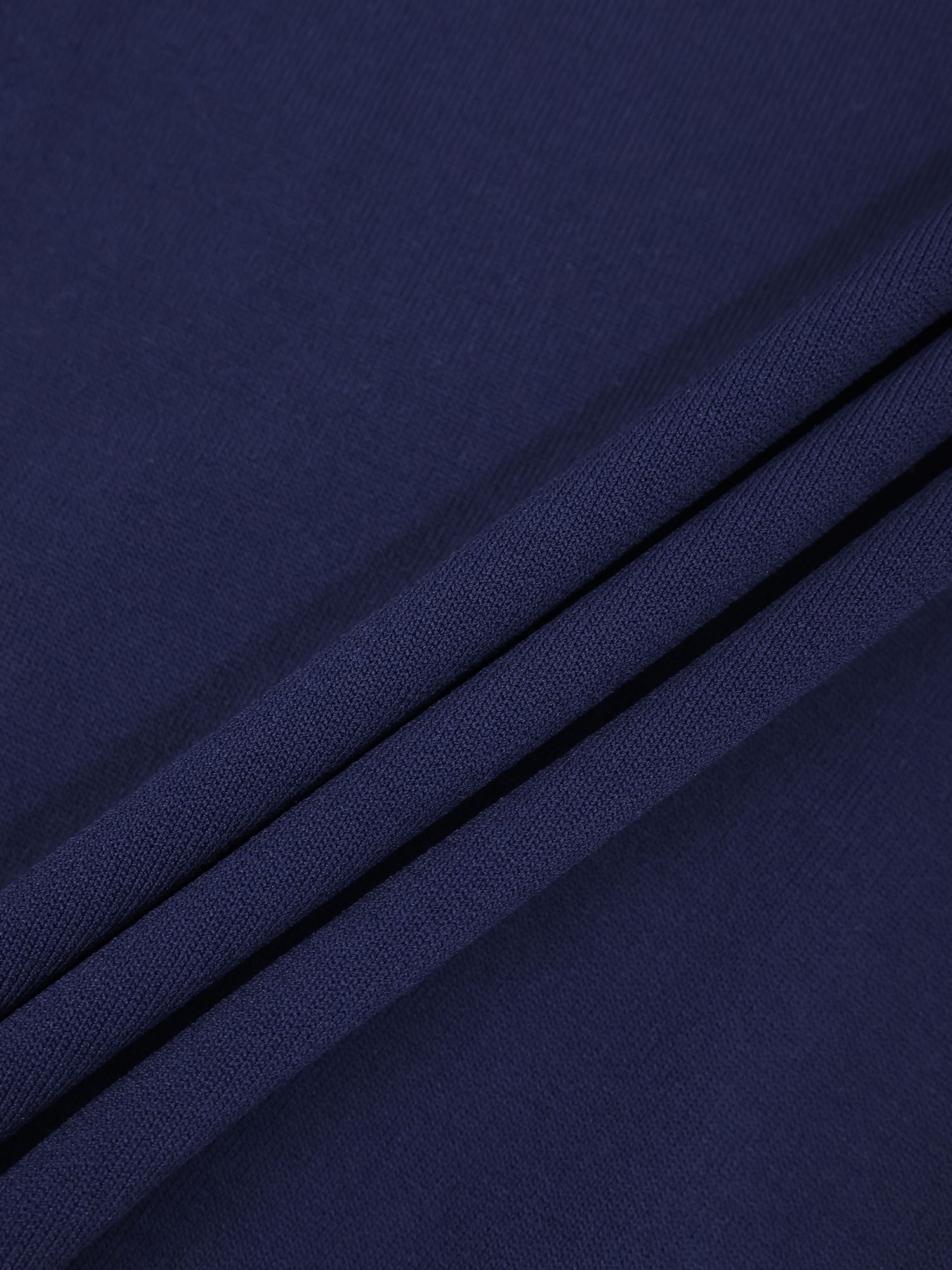 High Cuff Crew Sweater-Navy
